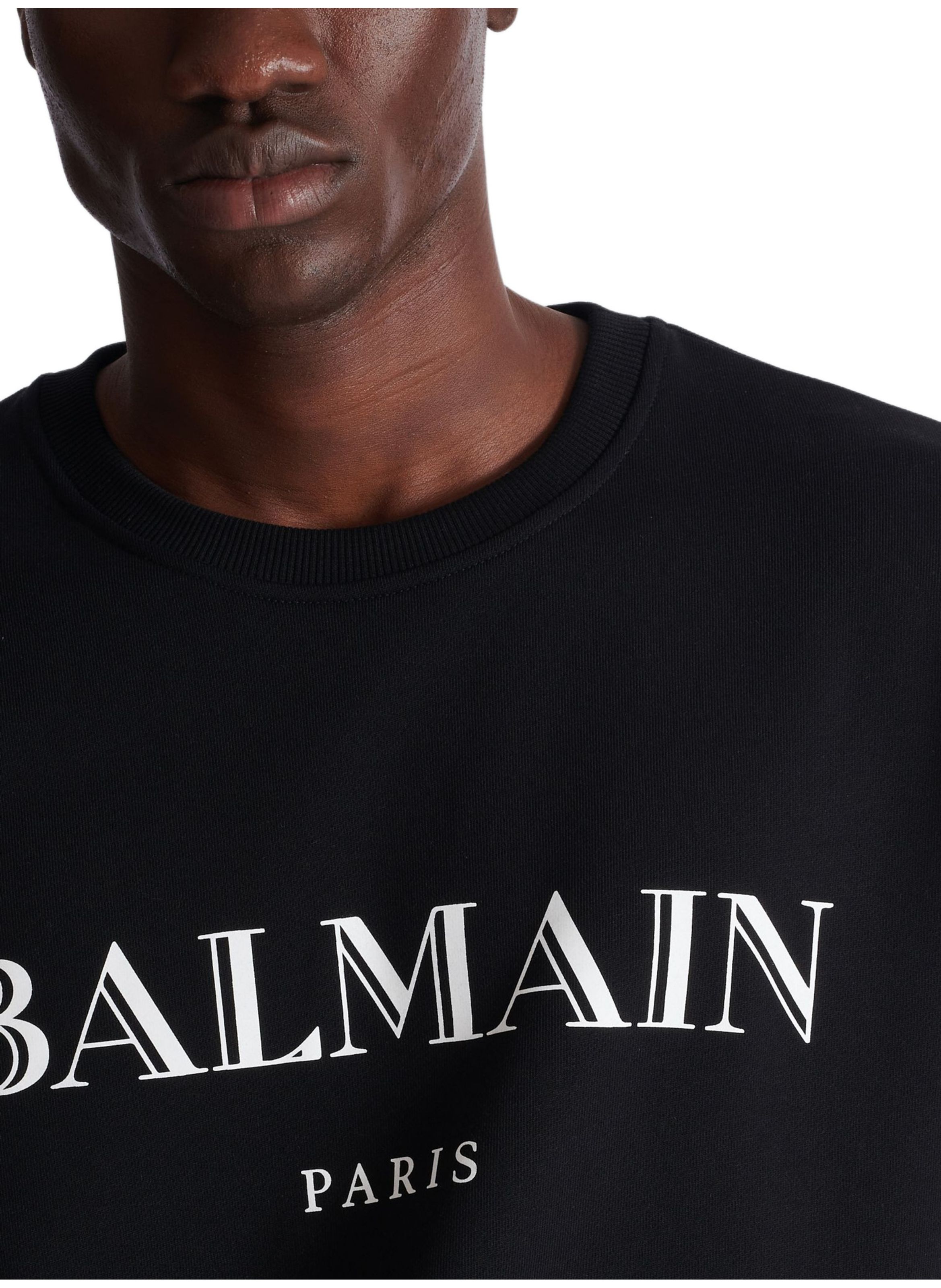 Sweat-shirt imprimé balmain BALMAIN Noir