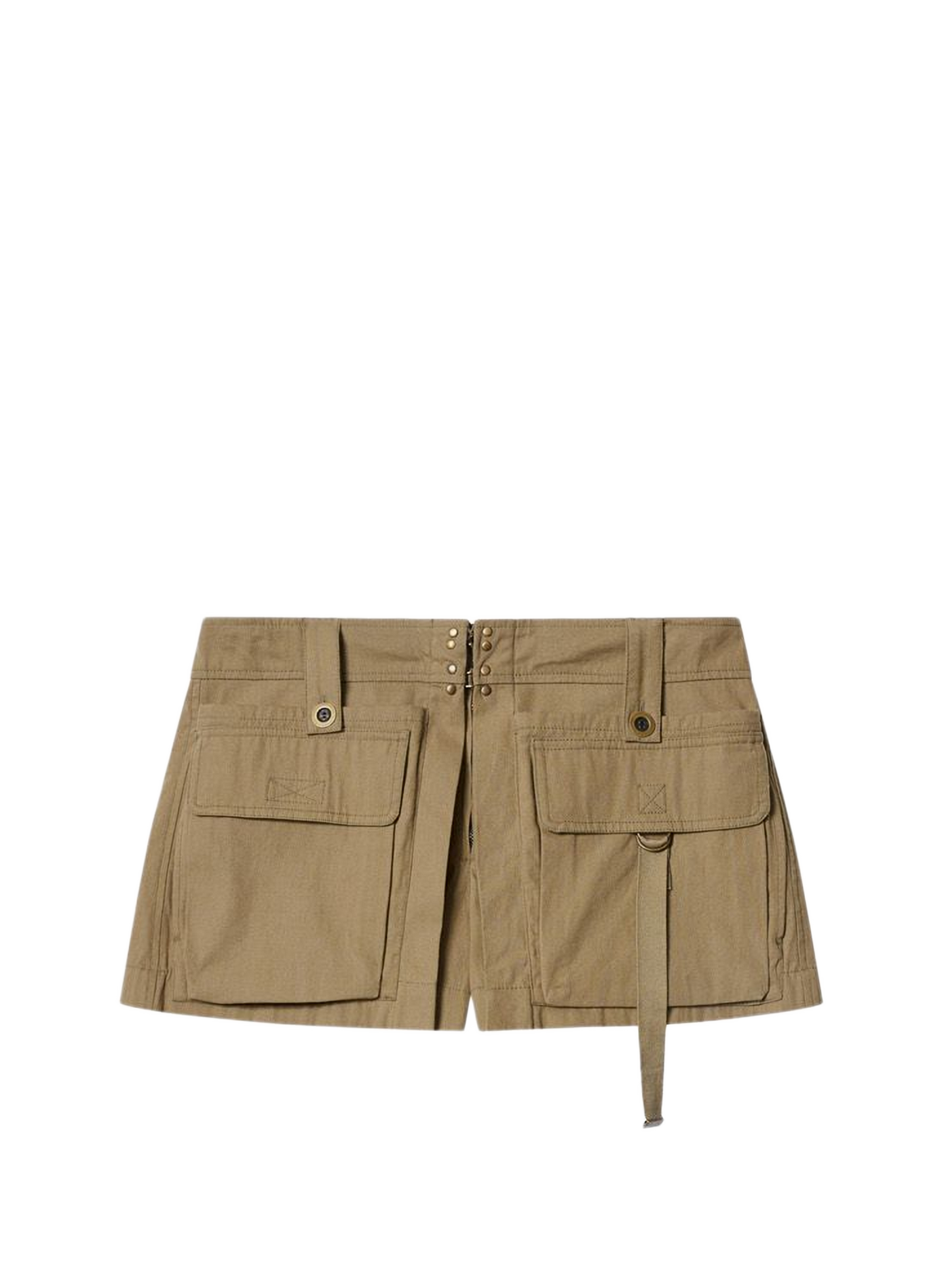 Utility cotton skirt-short Barta ISABEL MARANT Khaki