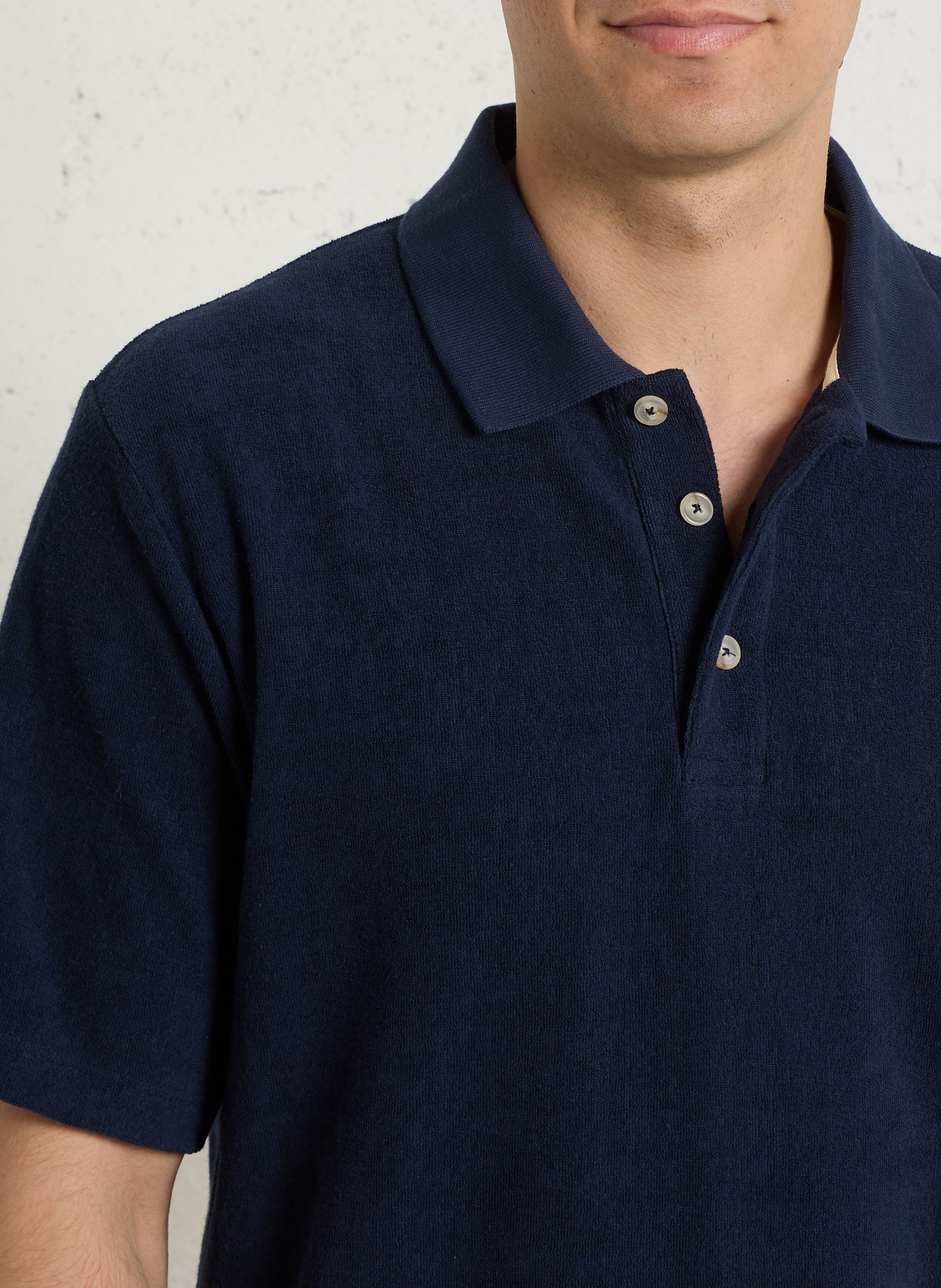 Polo oversize en coton heritage ARMOR-LUX Bleu