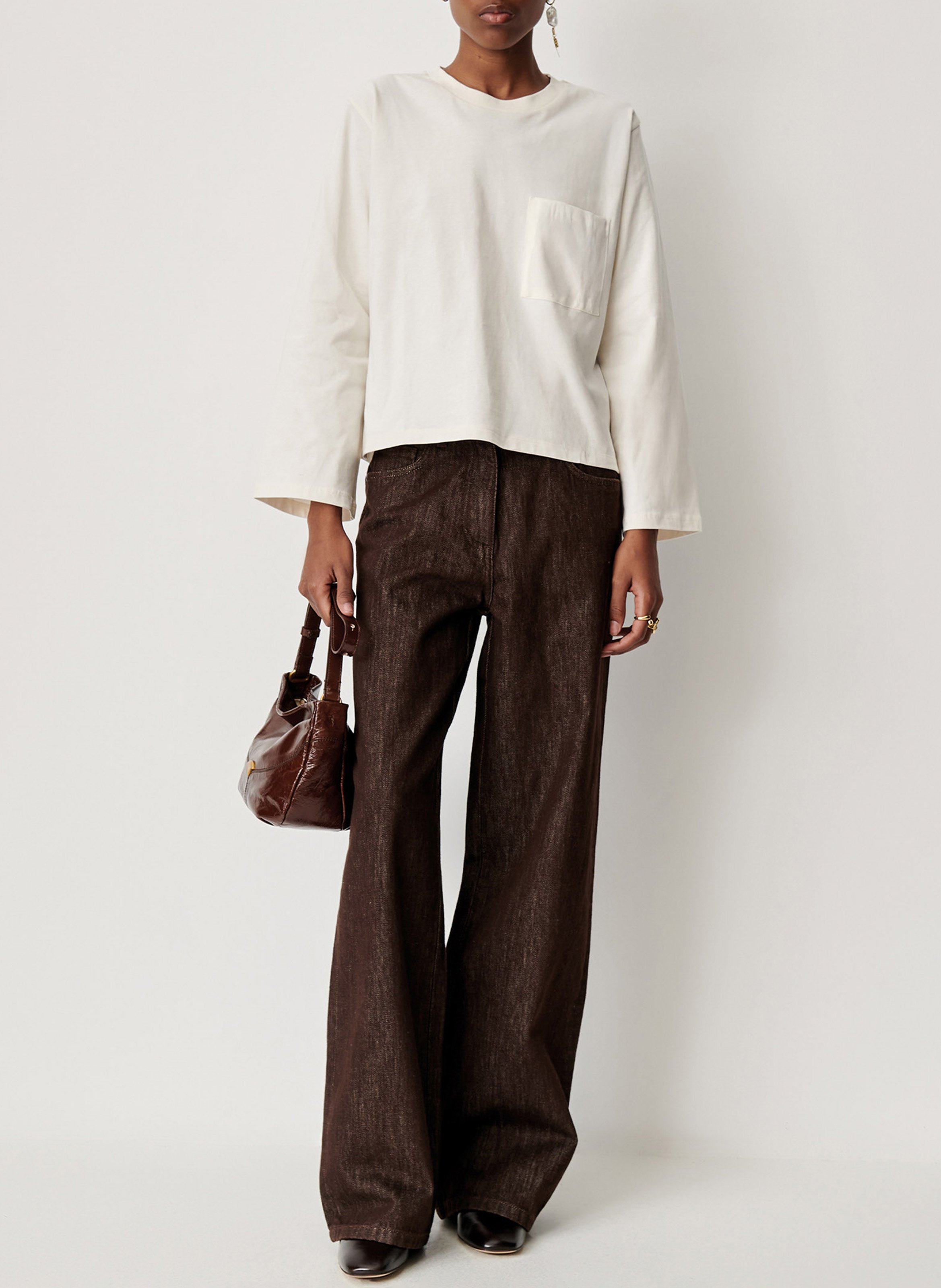 Tee-shirt oversize en coton severiano | Beige SESSUN Femme