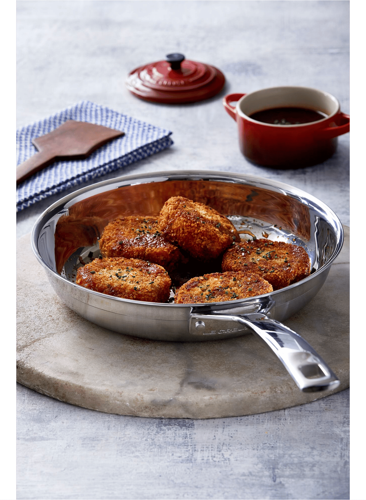 Stainless Steel Pan LE CREUSET Silver
