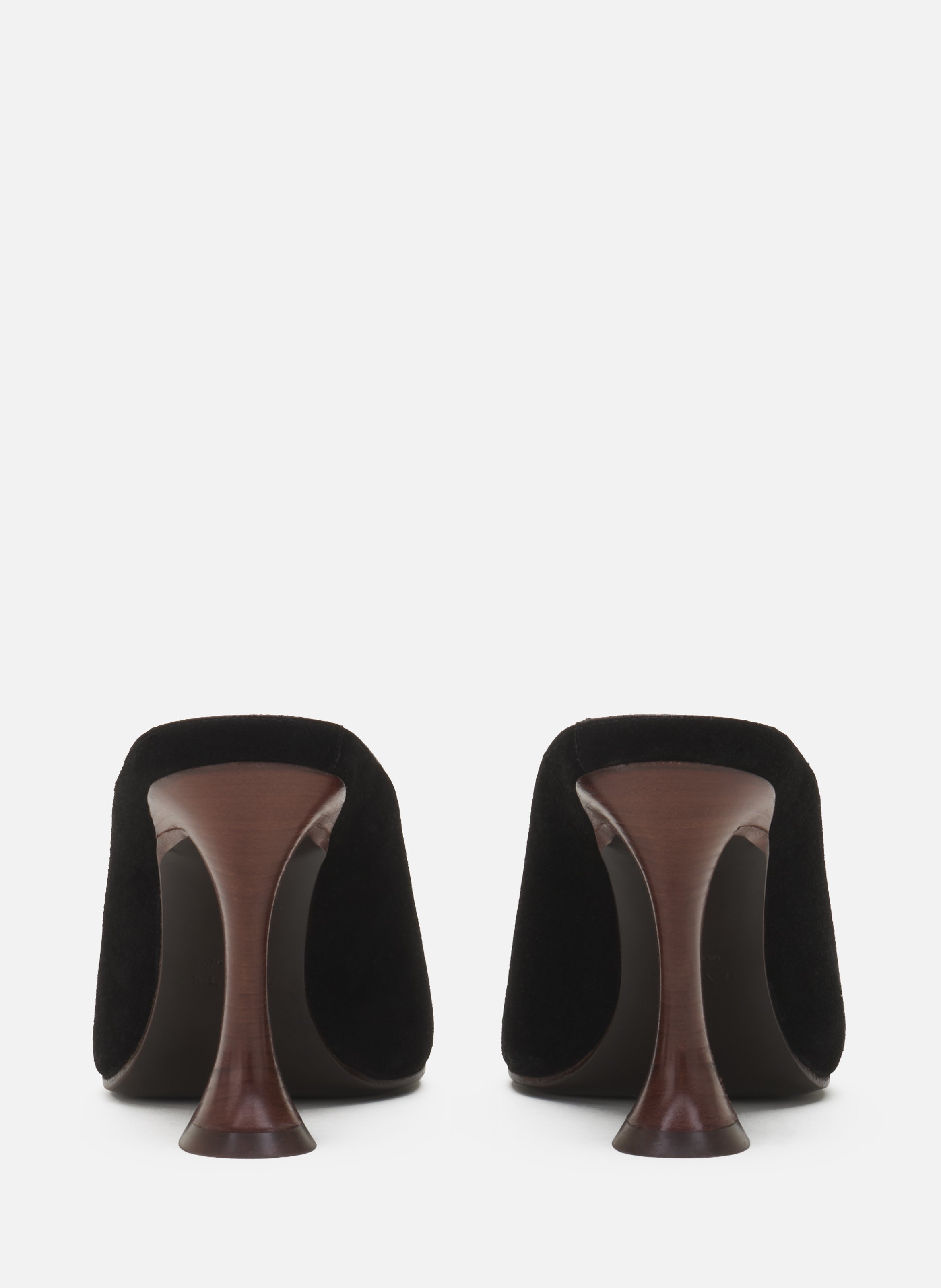 Mule midnight step en suede LANVIN Noir