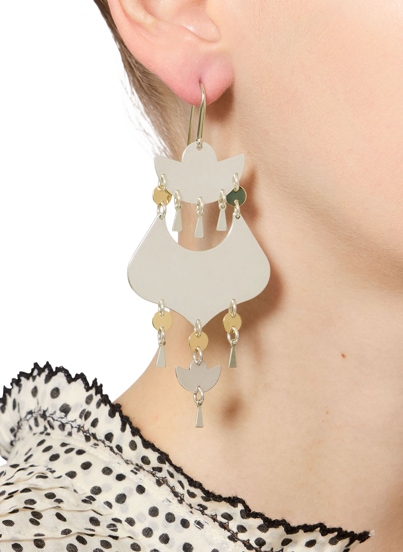 Asymmetrische Heija-Hängeohrringe ISABEL MARANT Silber