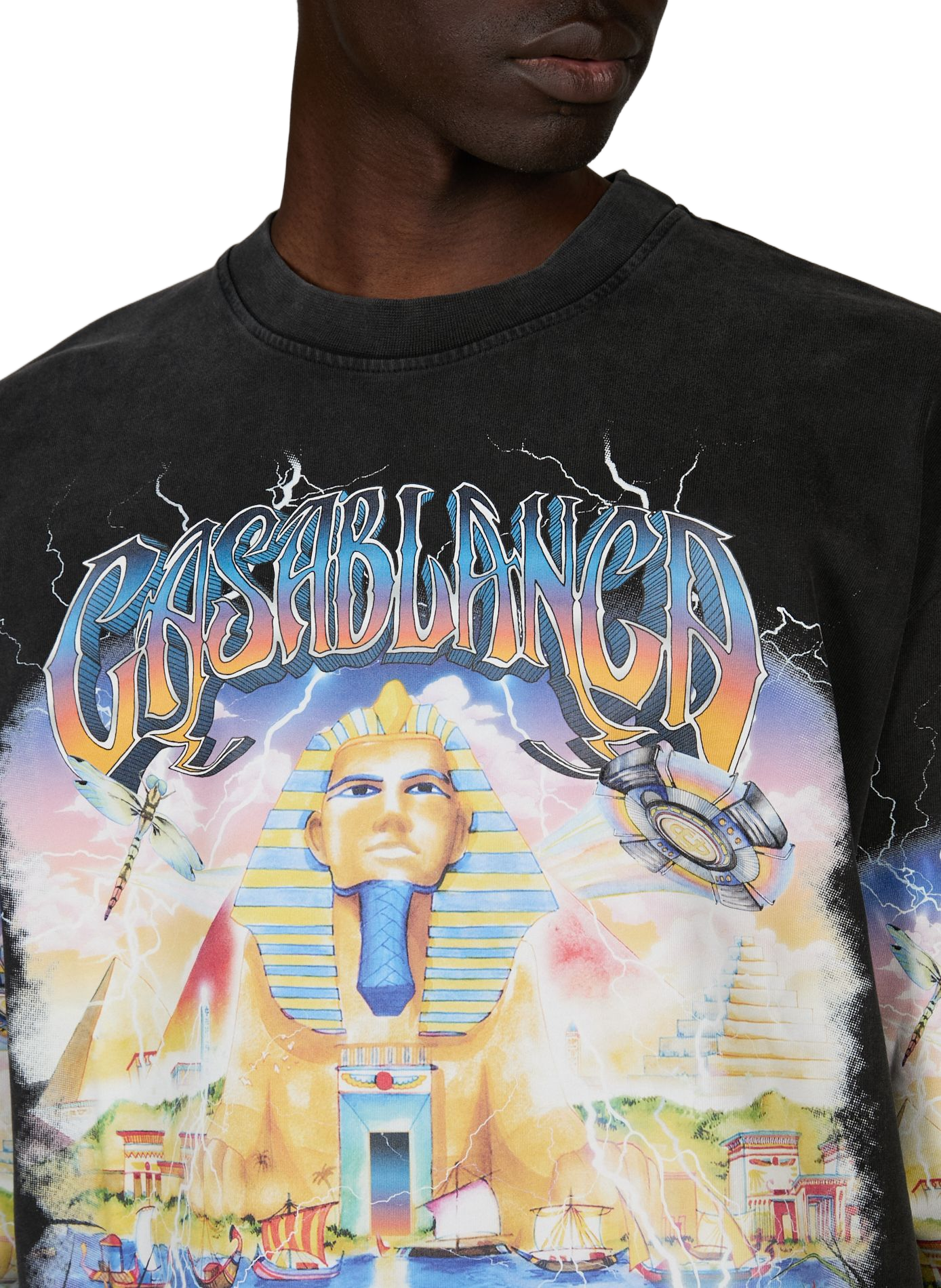 T-shirt imprimé en coton CASABLANCA PARIS Multicolore