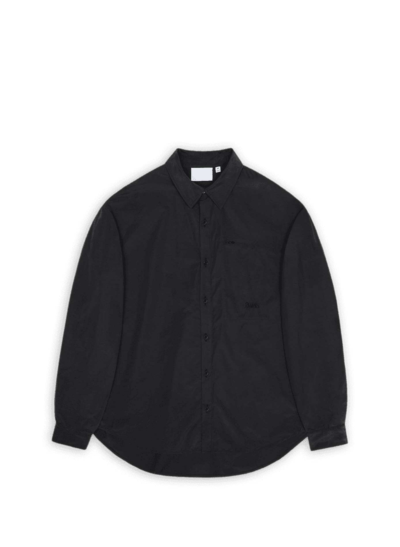 Chemise en coton mélangé RAINS Noir