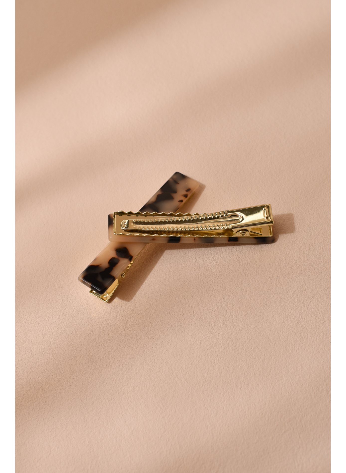 Flat Tortoiseshell Barrettes x2 BACHCA No color