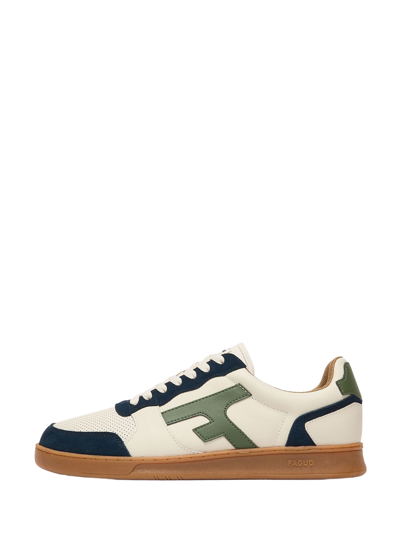 Hazel cowhide leather sneakers. FAGUO Beige