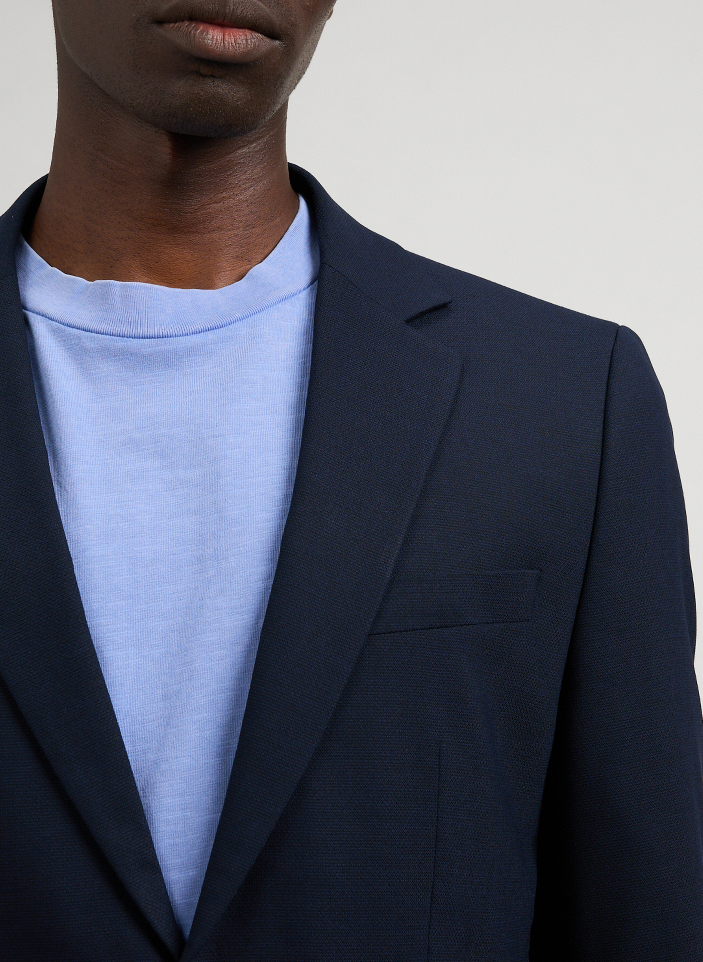 Schmaler Blazer mit mehreren Taschen SELECTED Blau