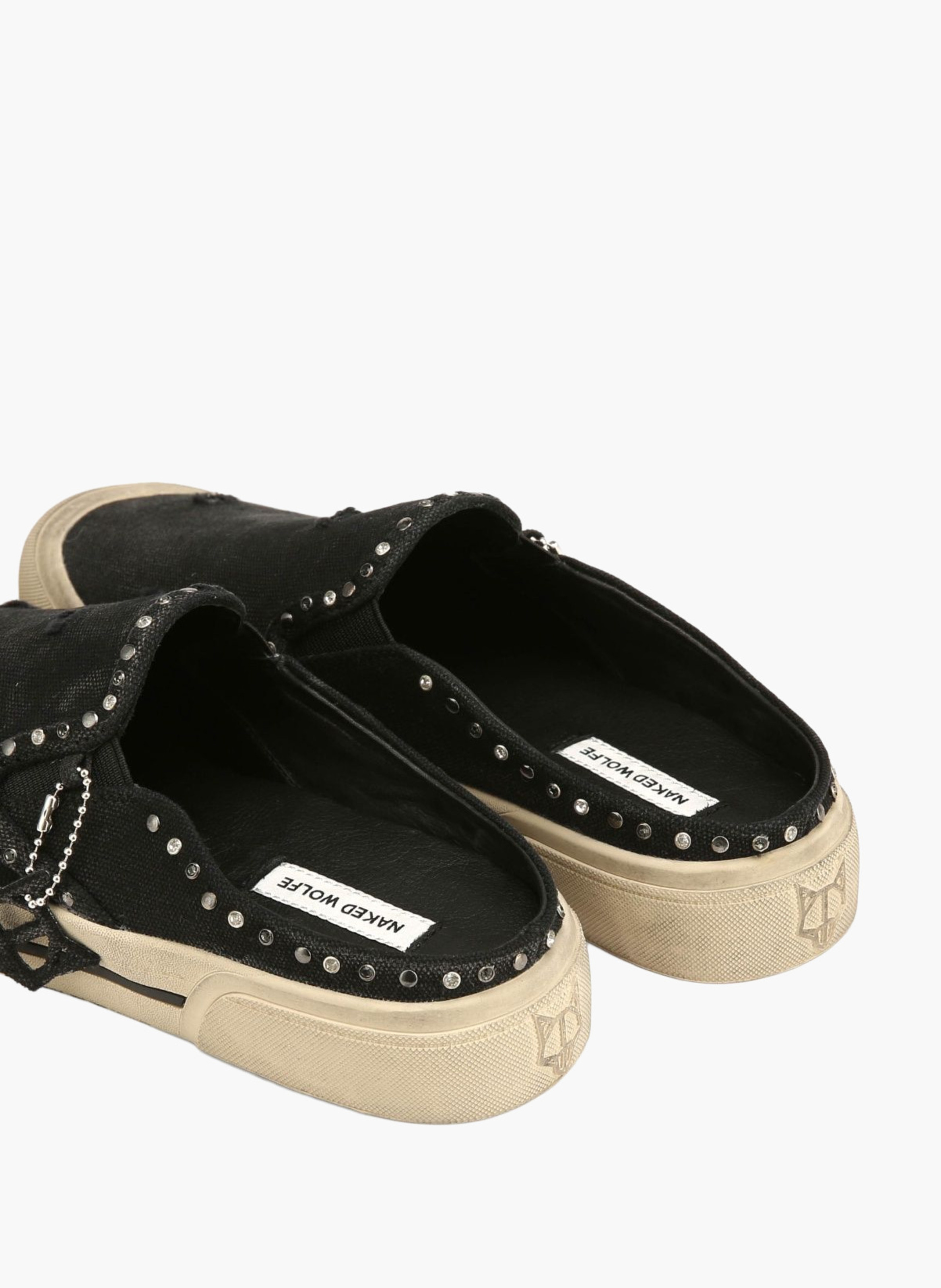 Baskets military en toile NAKED WOLFE Noir