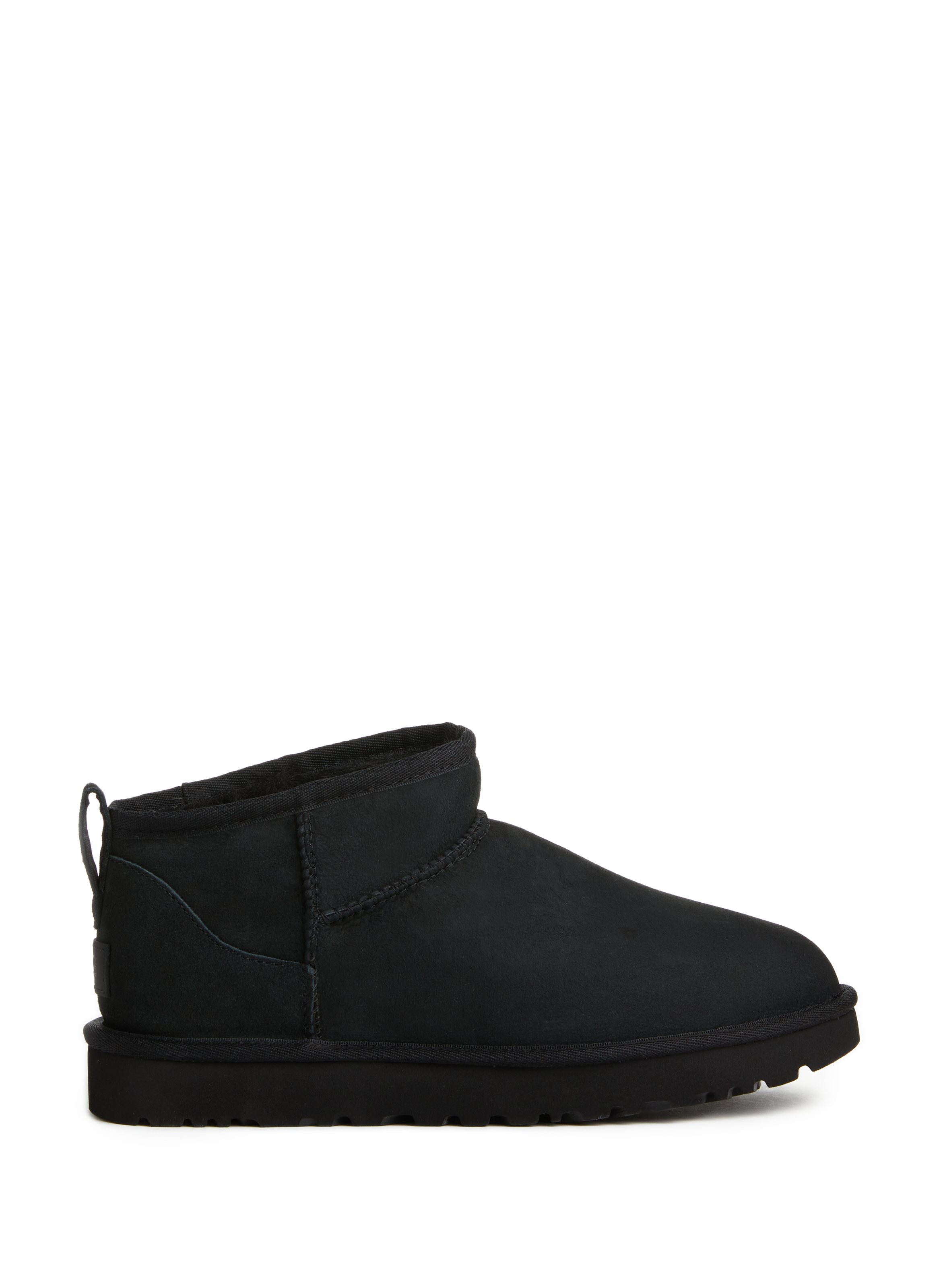 UGG Bottines Mini Shine en suède Noir