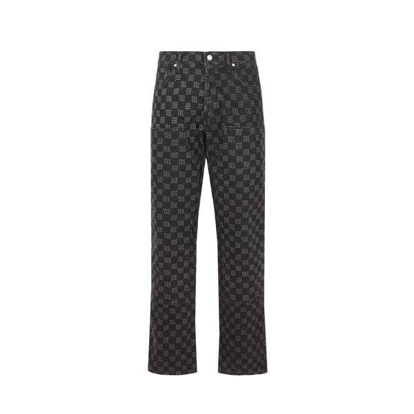 Jean droit monogrammé