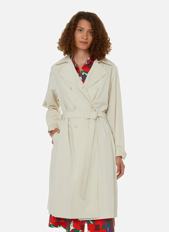 A.P.C. Irene cotton-blend trench coat Beige