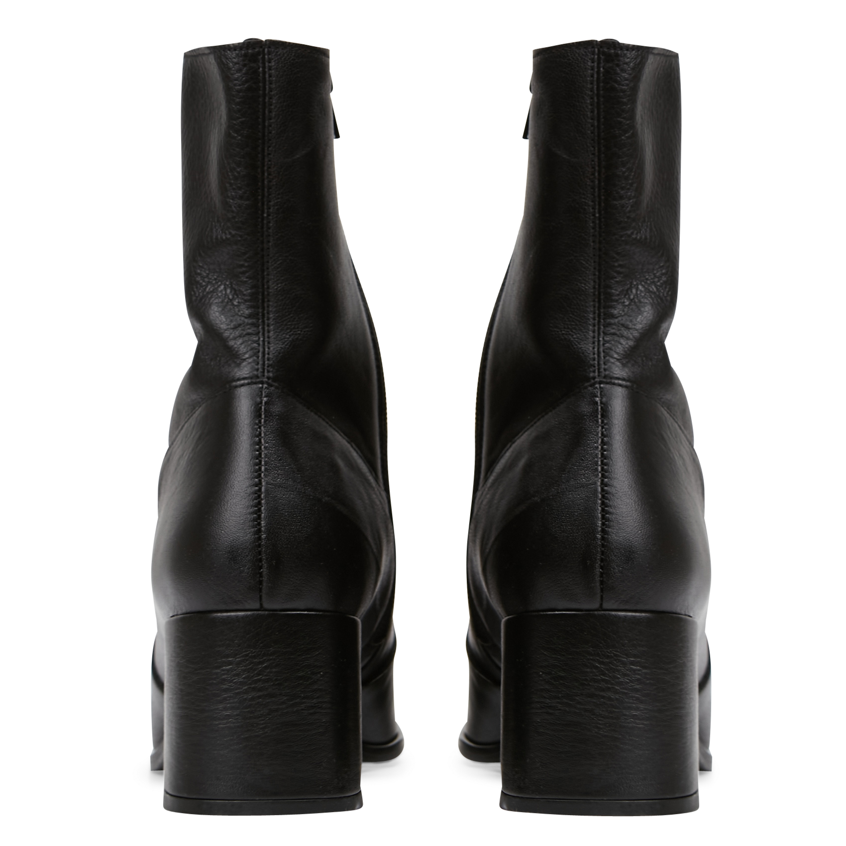 Bottines en cuir argentat JONAK Noir