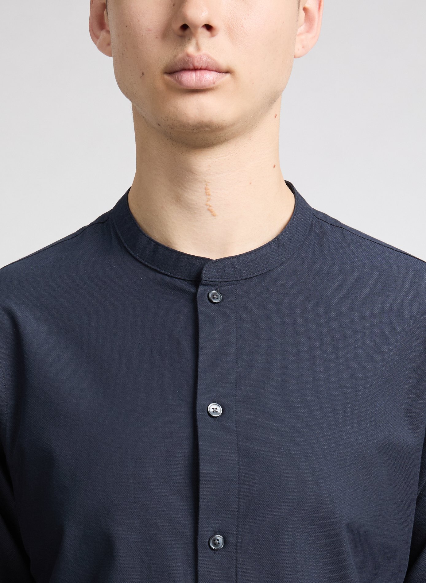 Mao collar shirt EMPORIO ARMANI Blue