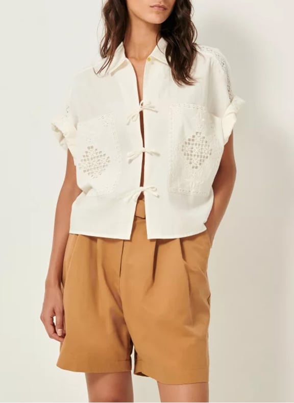 Chemise oversize en coton dellani Blanc by SESSUN SESSUN Chemise oversize en coton dellani Blanc