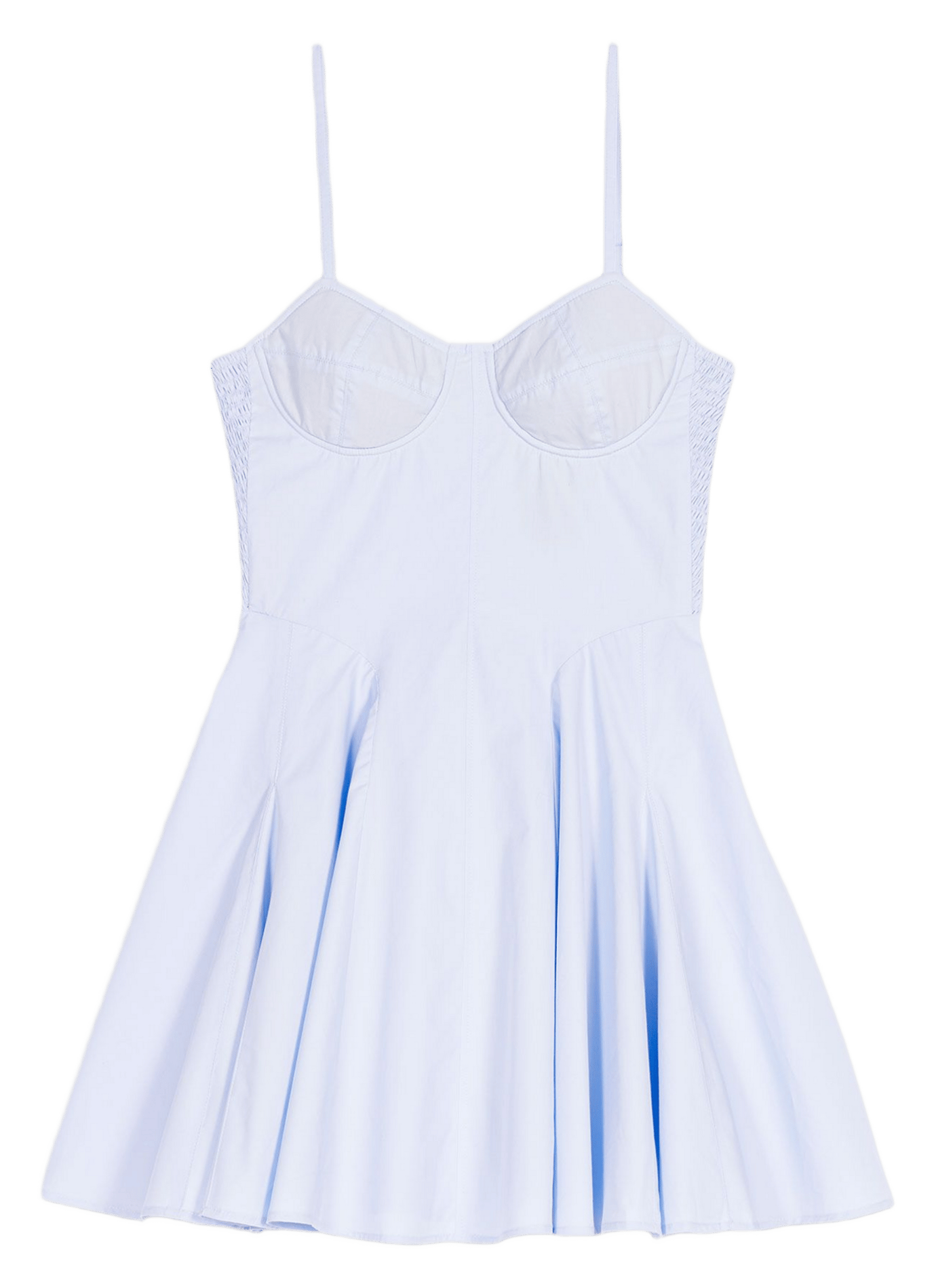 Robe courte en coton MAJE Bleu