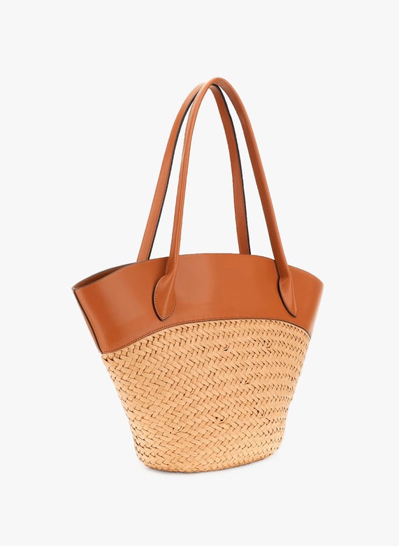Venere woven raffia tote bag | Multicolour by GUESS Venere woven raffia tote bag Multicolour