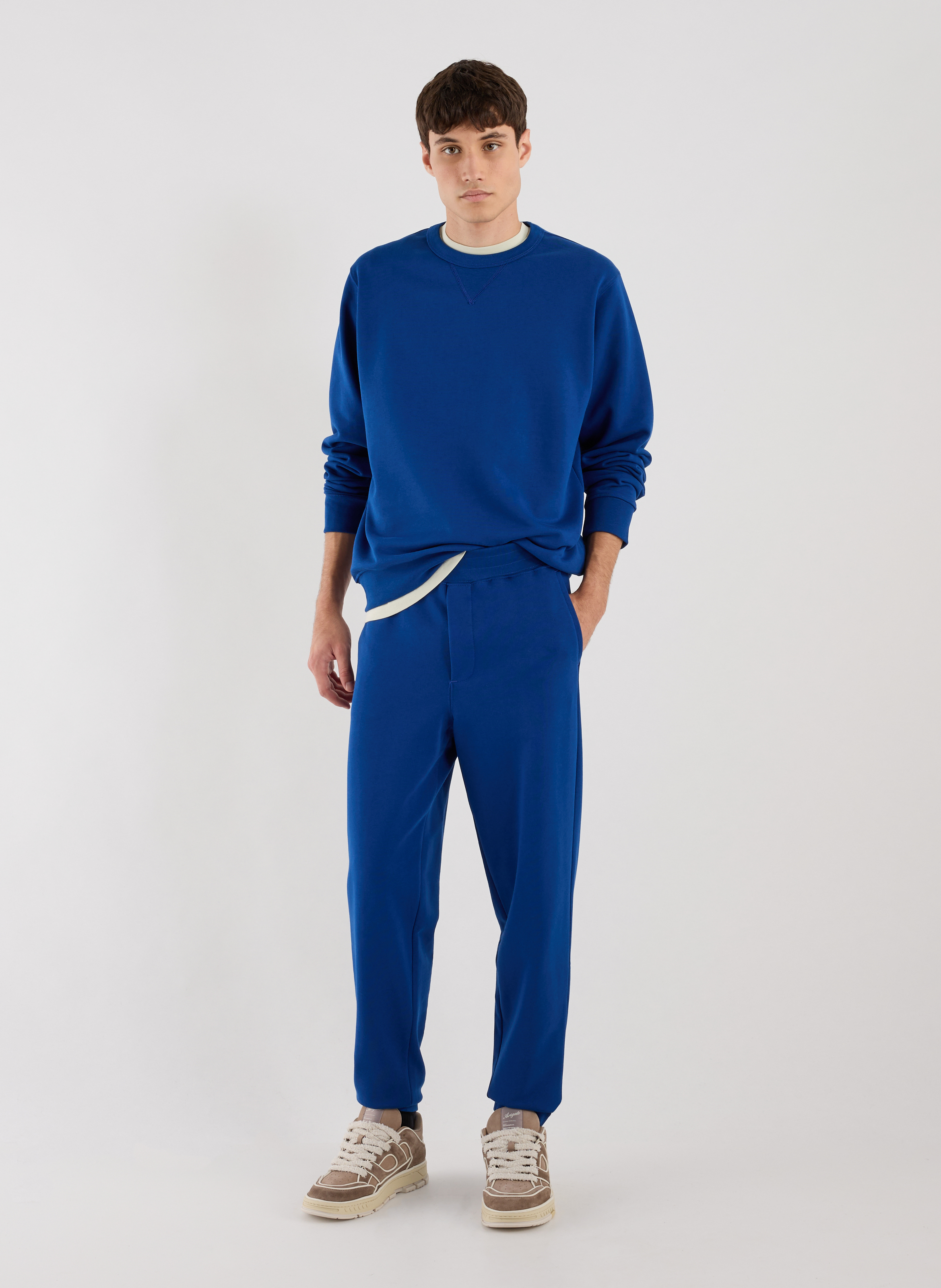 Cotton sweatshirt AU PRINTEMPS PARIS Blue