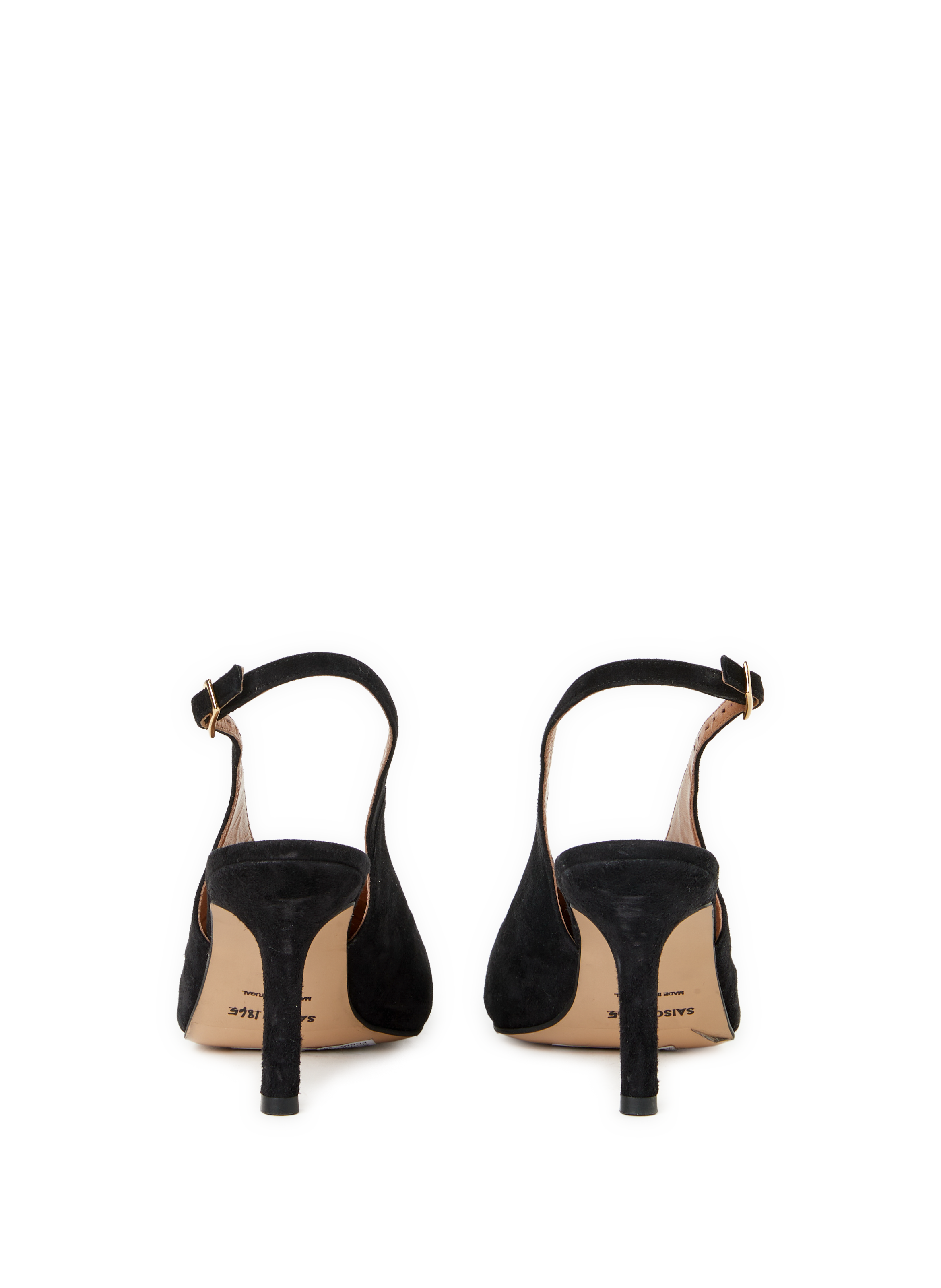 Sling-back Devil en cuir  SAISON 1865 Noir