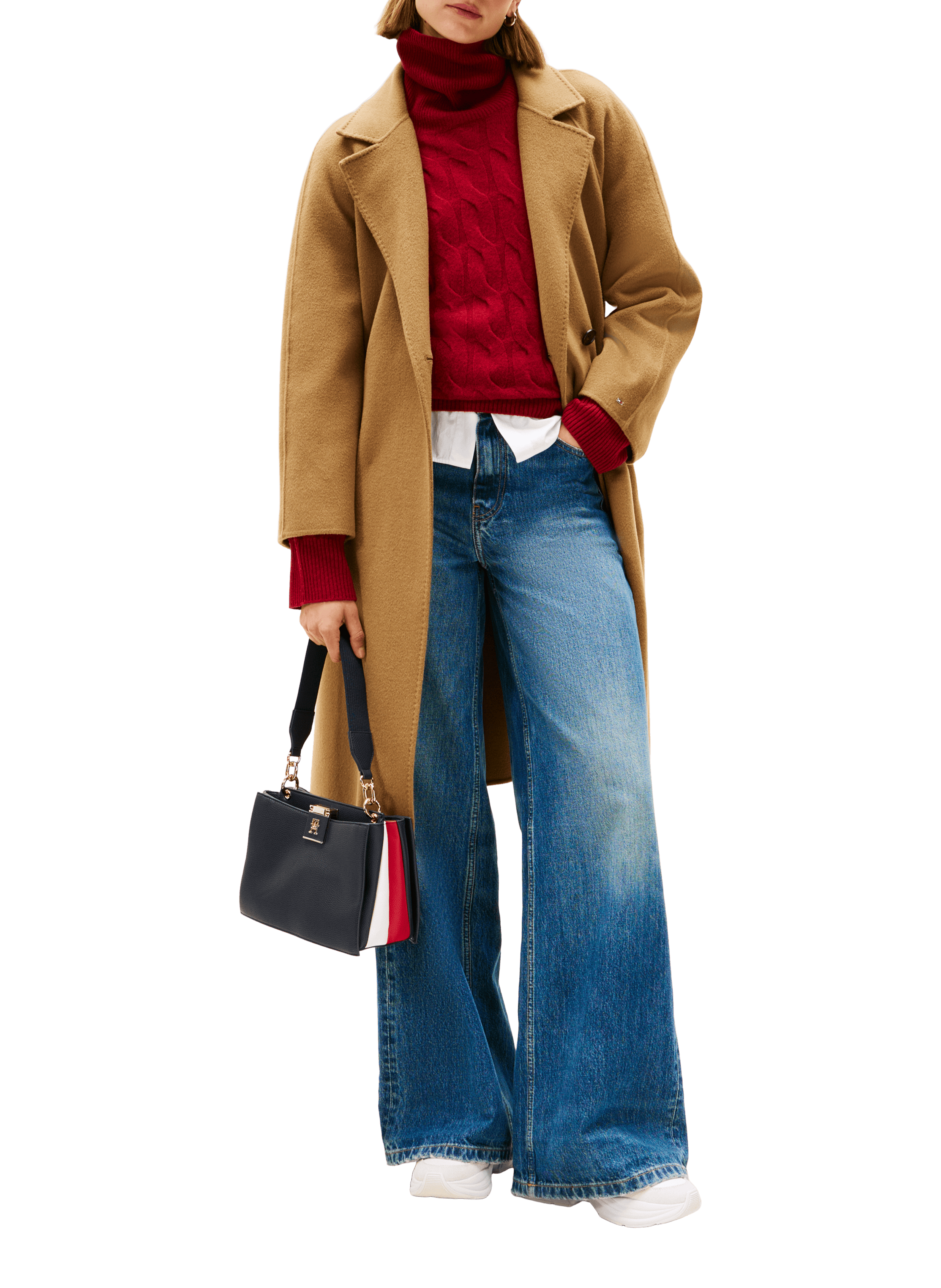 Sac à main à logo TOMMY HILFIGER Bleu