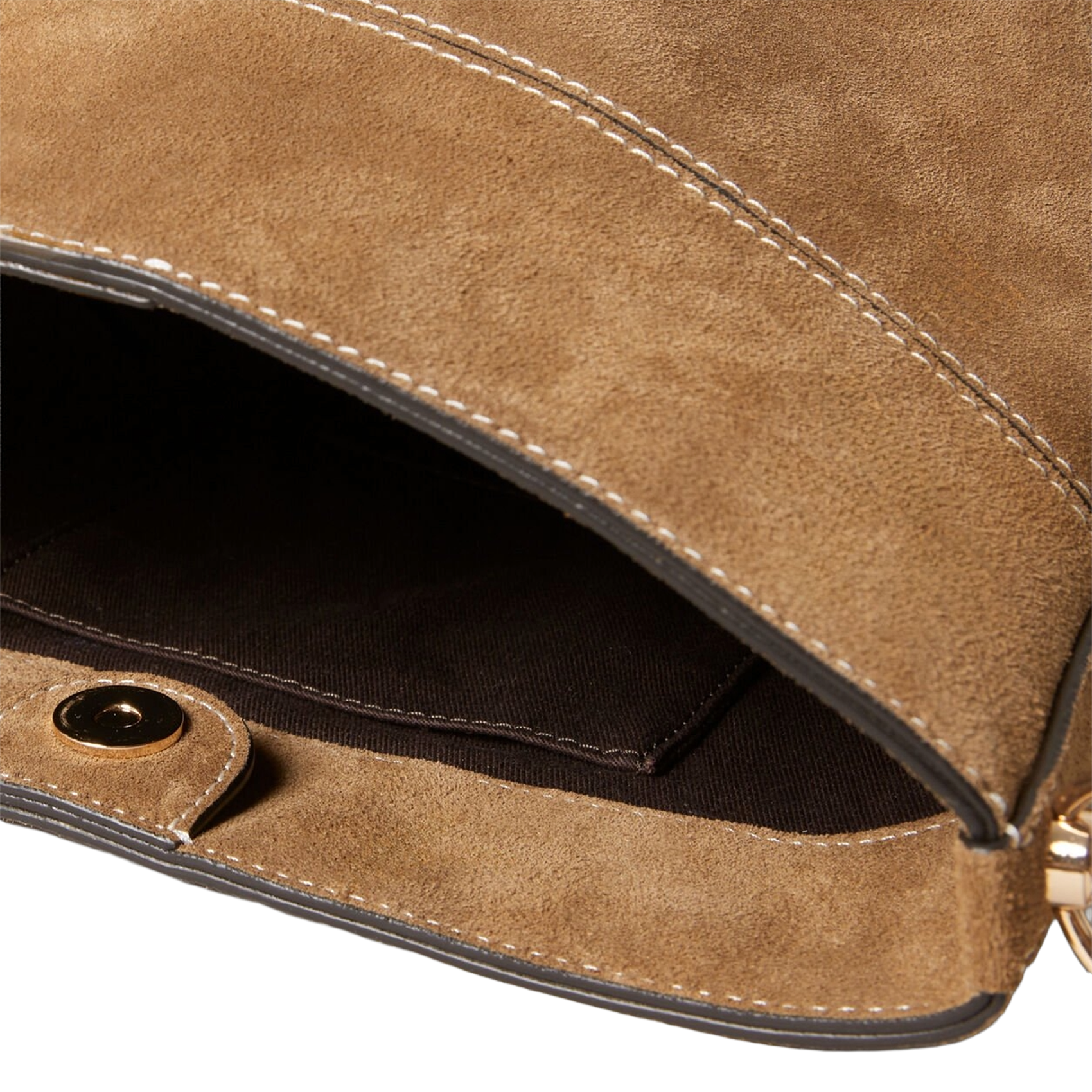 Sac seau en cuir velours CLAUDIE PIERLOT Beige