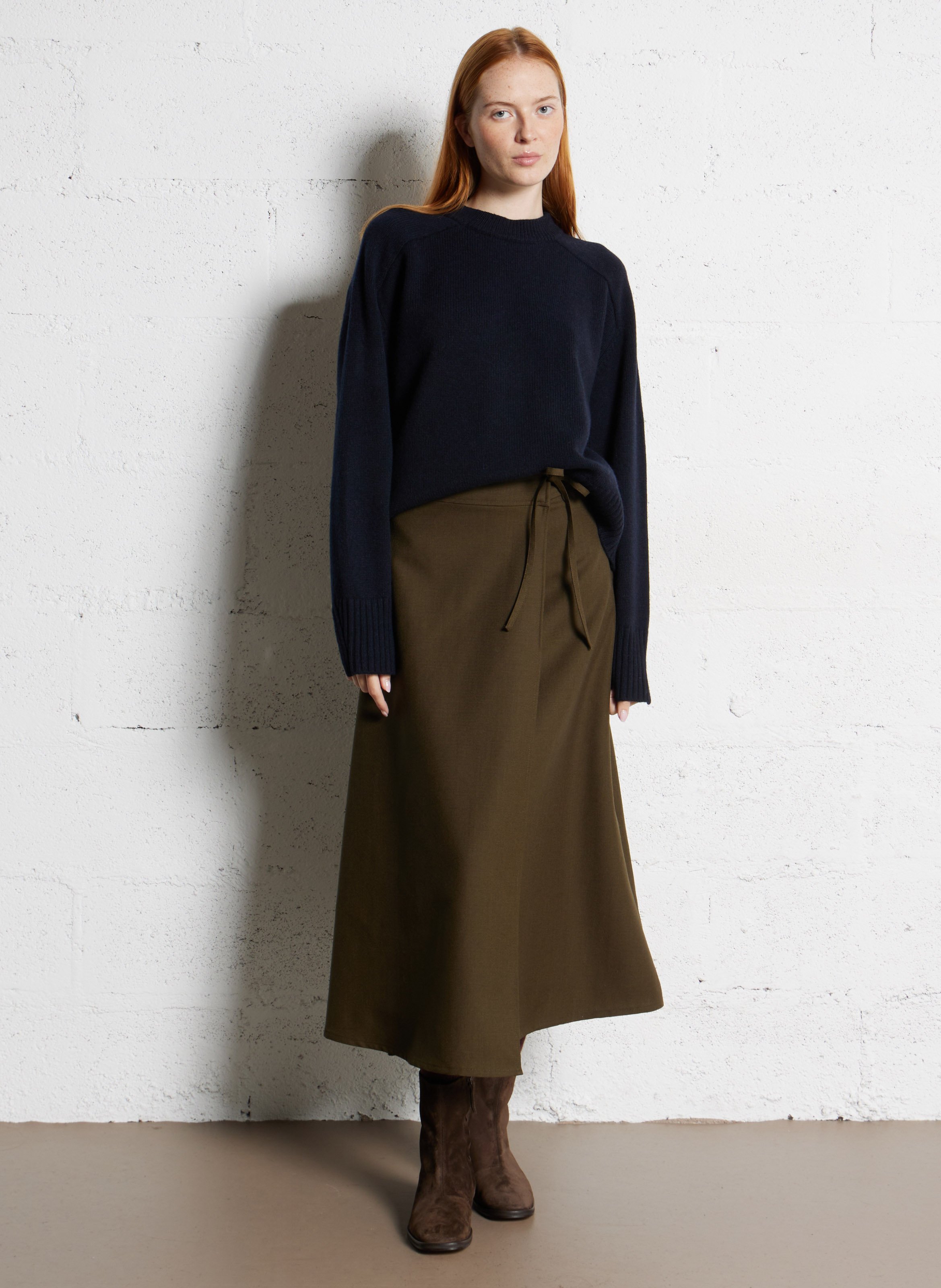 Pull col rond en laine will SOEUR Bleu