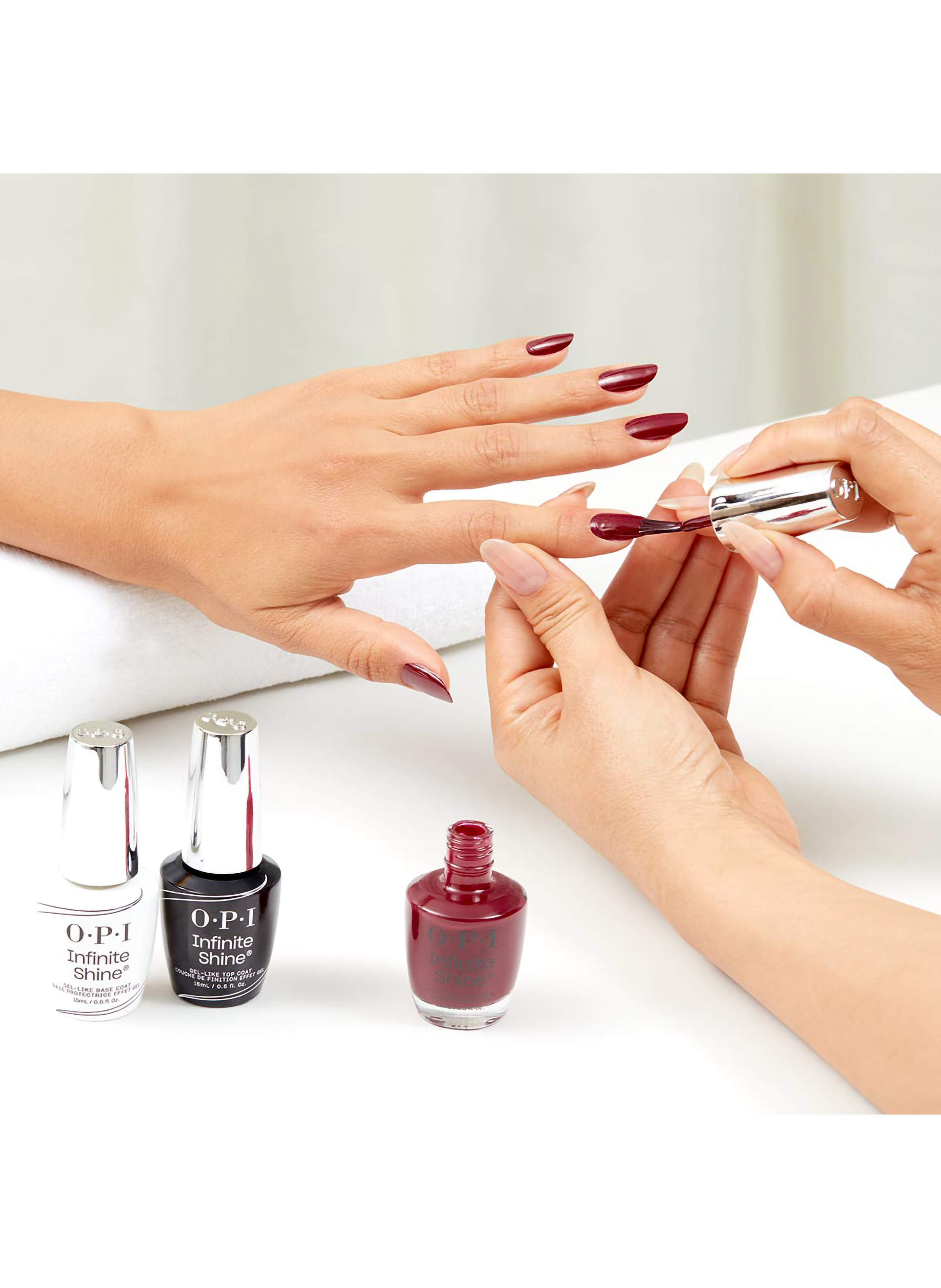 Malaga Wine
Infinite Shine
Long-lasting gel effect nail polish OPI Rouge