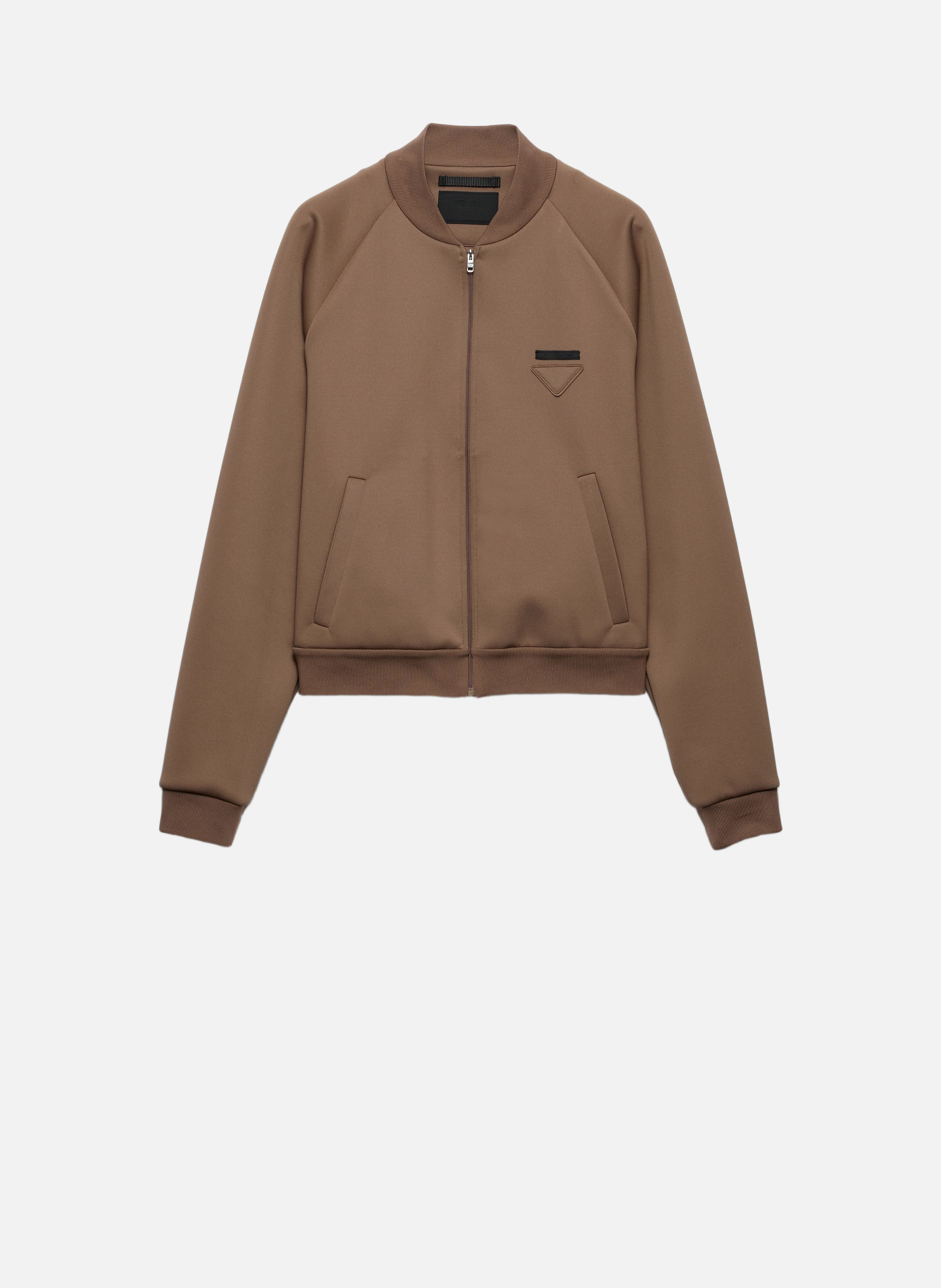 Blouson en polaire technique PRADA Marron