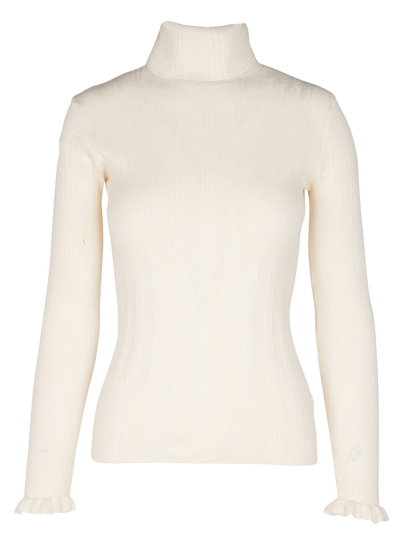 Pull col roulé ajusté en coton mélangé norte SESSUN Beige