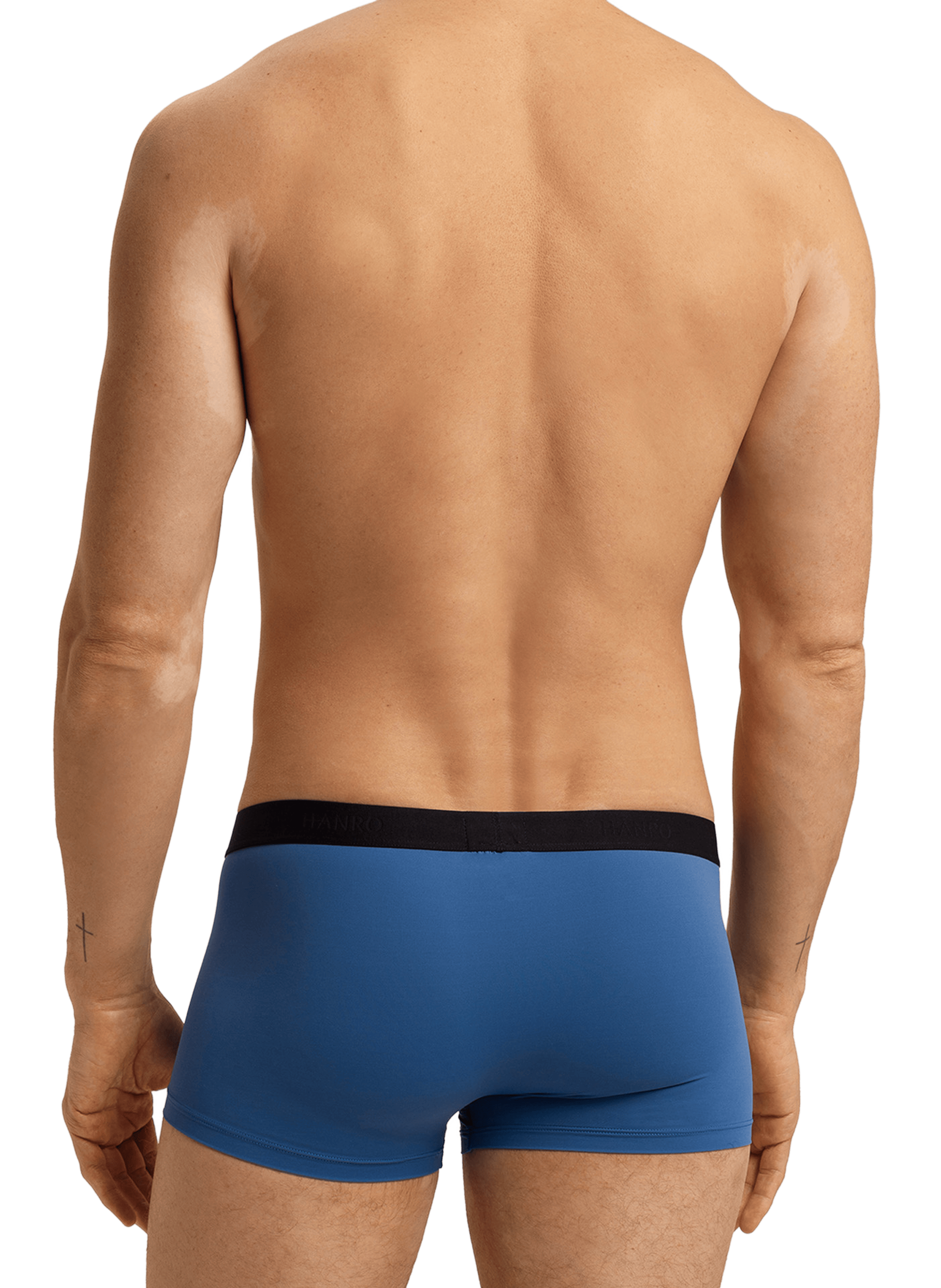 Boxer à logo  HANRO Bleu