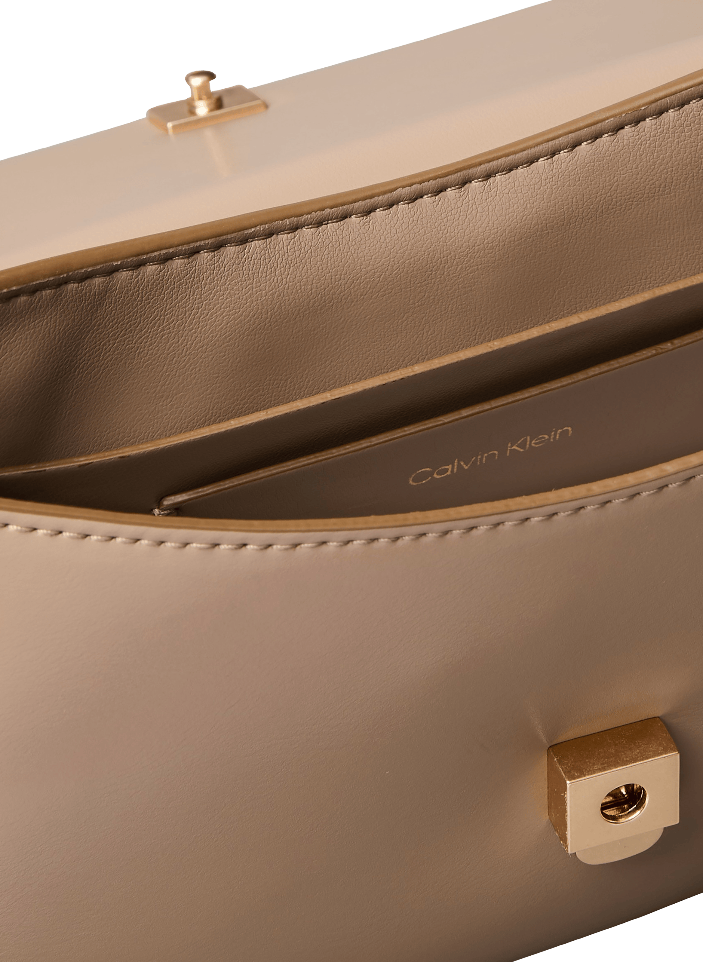 Sac bandoulière à rabat CALVIN KLEIN Beige