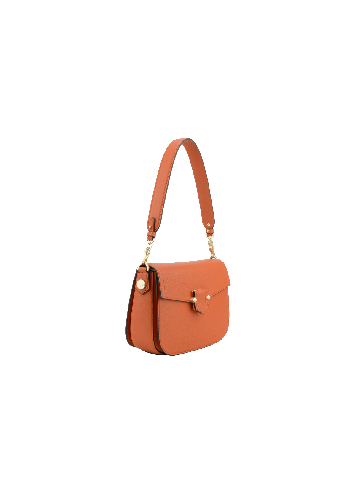 Sèvres | Sac porté main et épaule MM en cuir de vachette POURCHET Orange