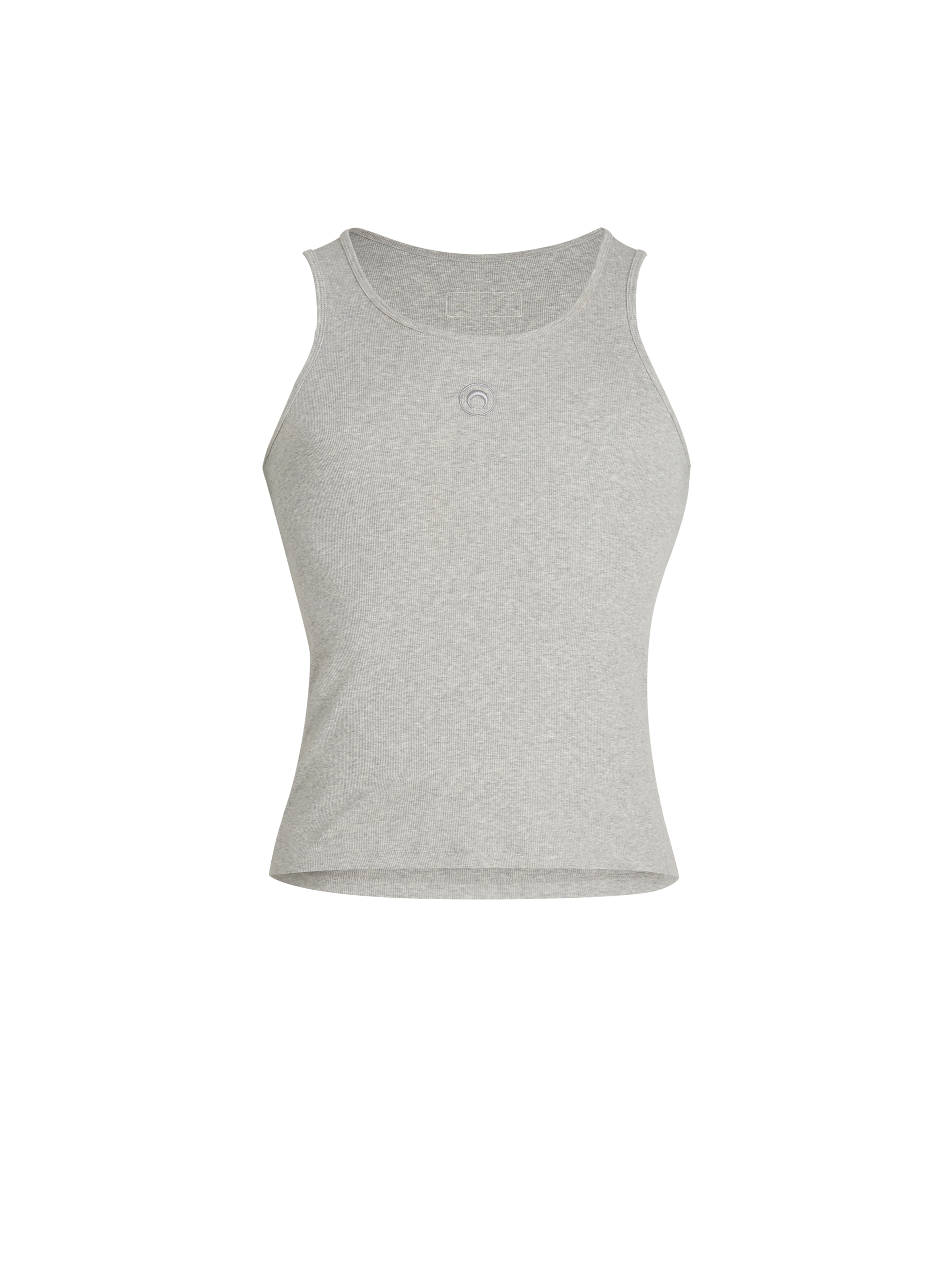 Organic cotton rib tank top MARINE SERRE Grey
