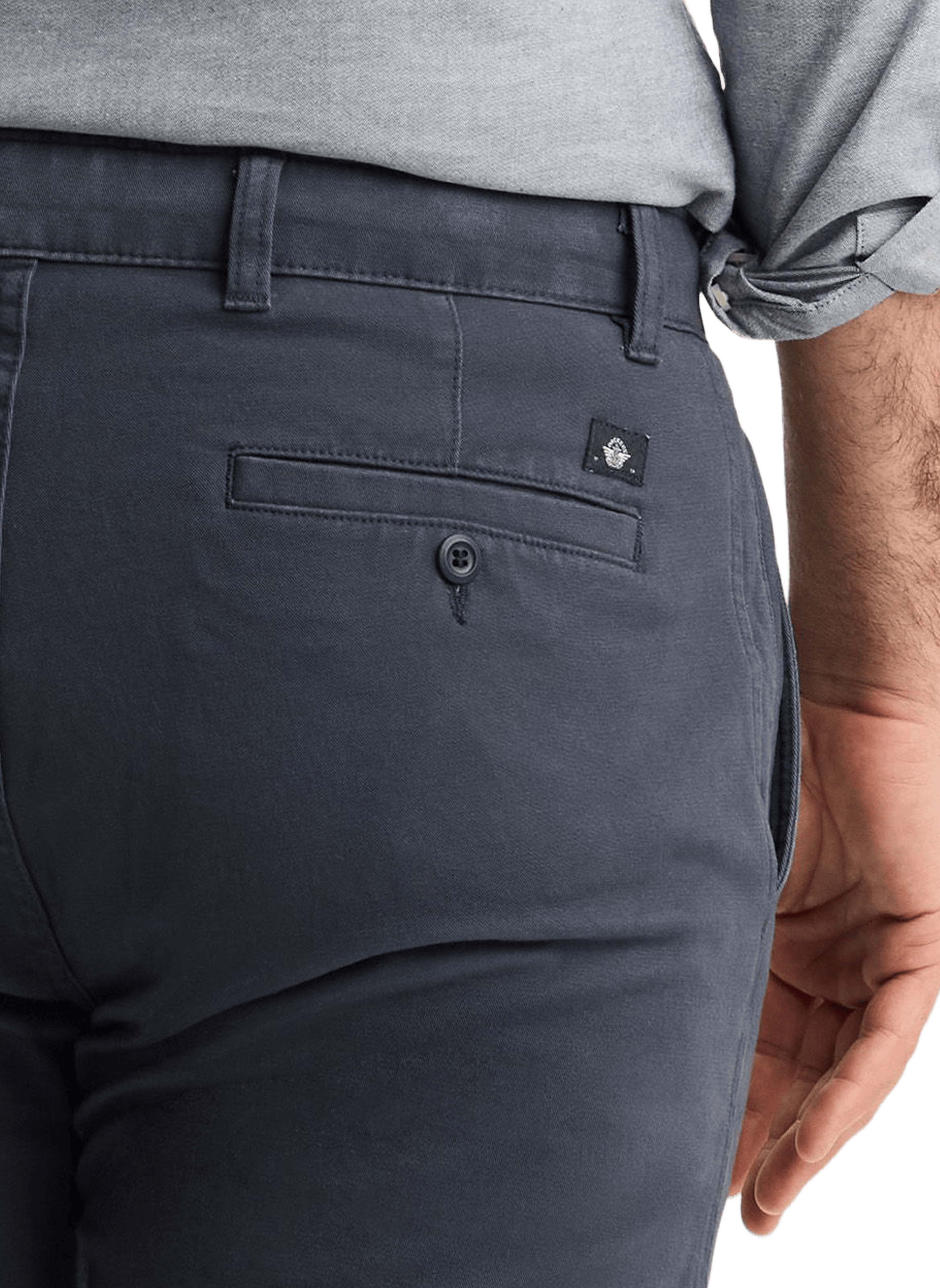 Straight cotton trousers DOCKERS Blue