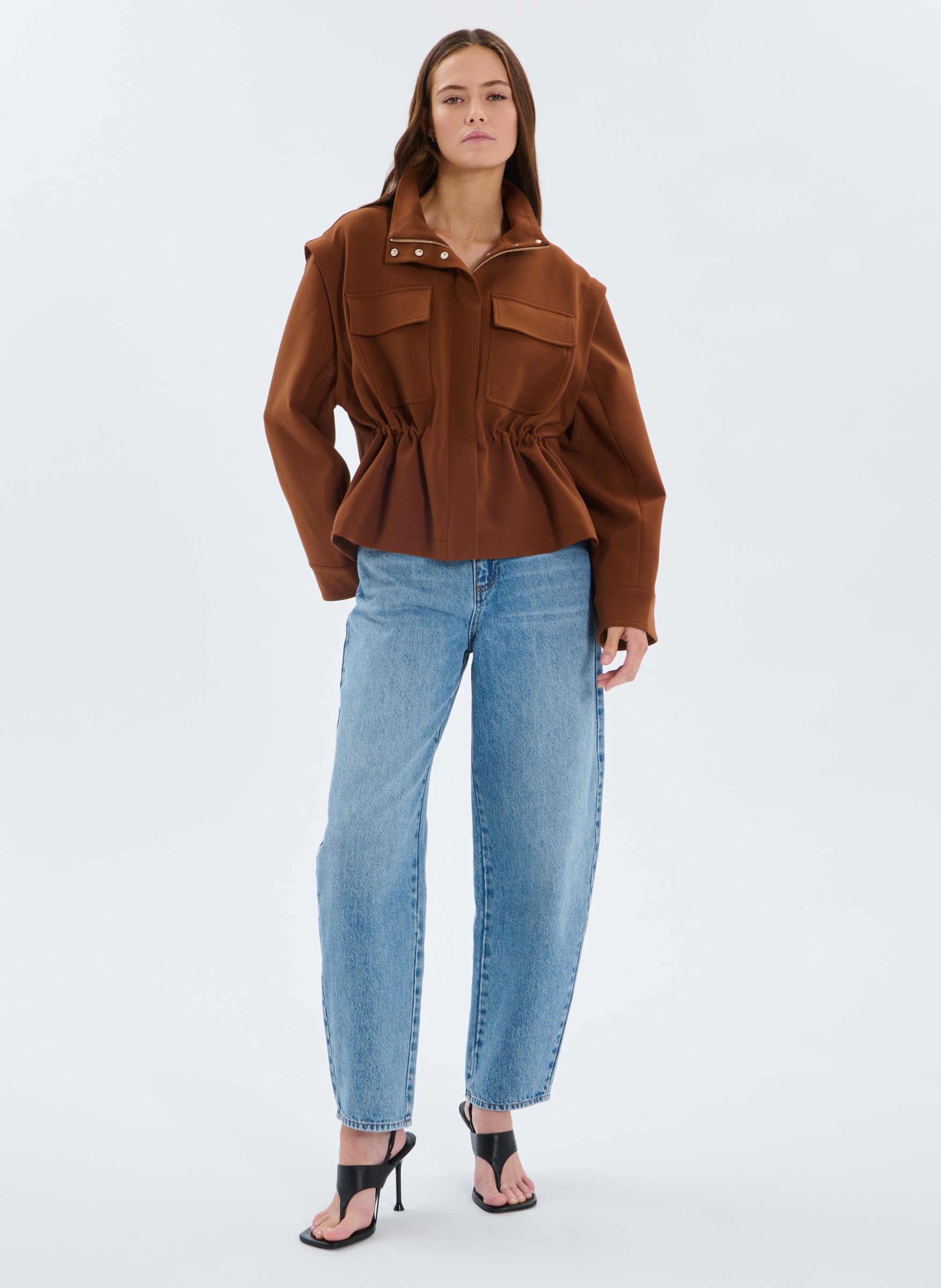 Jeans  barrel ZAPA Bleu