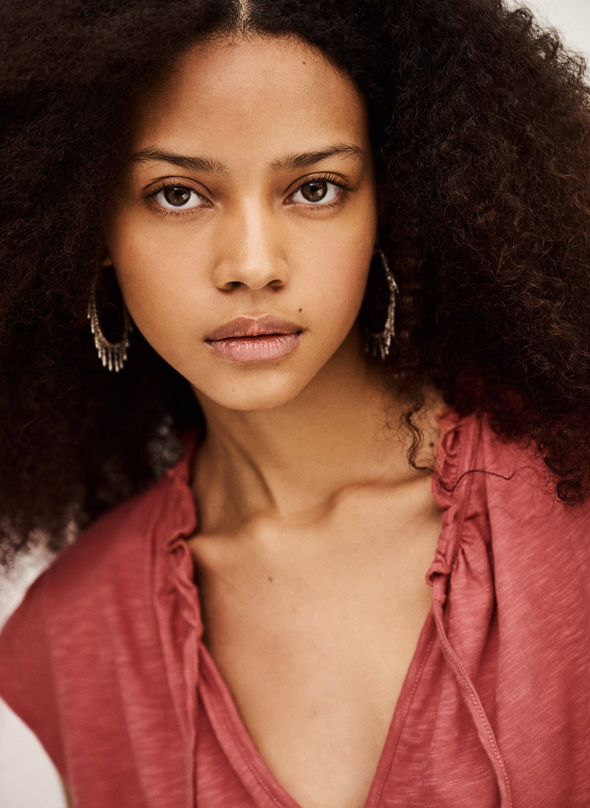 Tee-shirt col rond en coton very BA&SH Rose