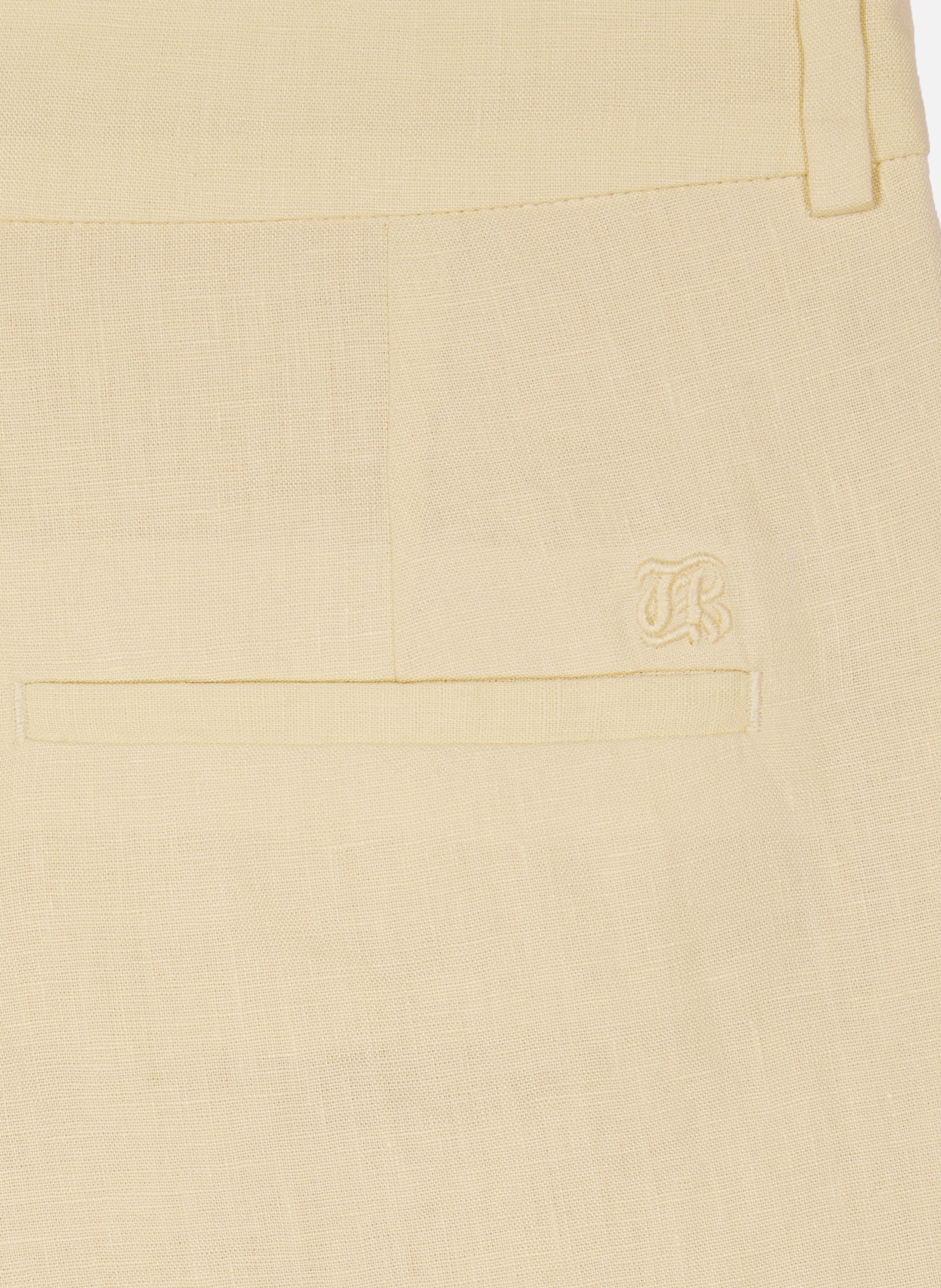 Short en lin THE KOOPLES Jaune