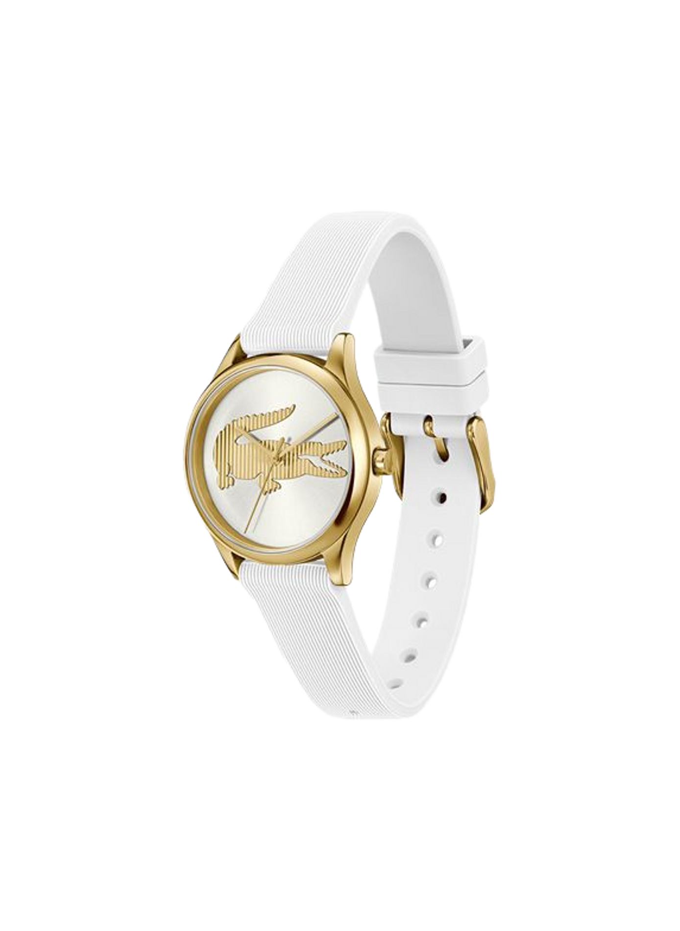 Montre quartz Crocodelle en silicone LACOSTE MONTRES Blanc