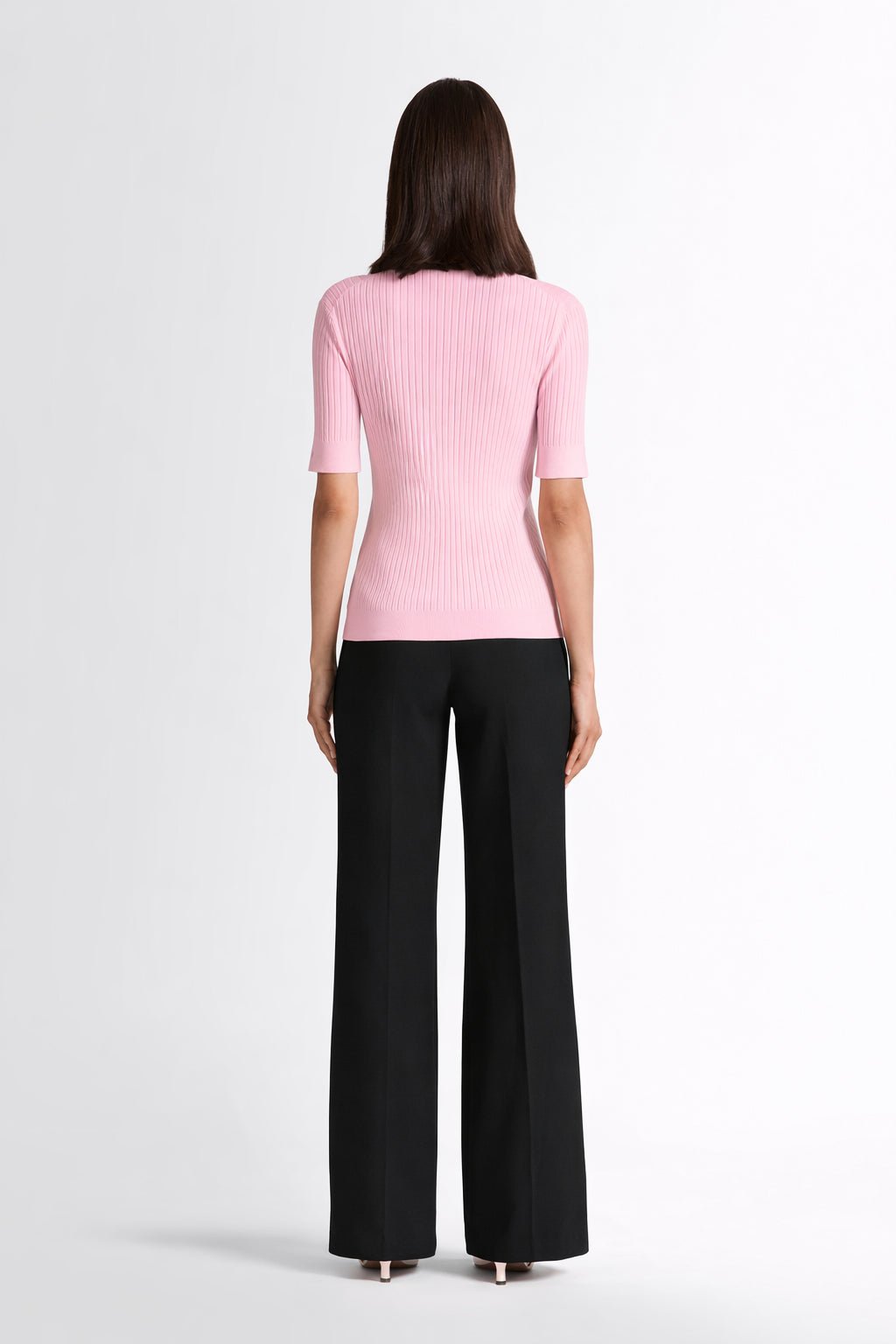 T-shirt manches courtes jadou col rond coupe ajustée FUSALP Rose