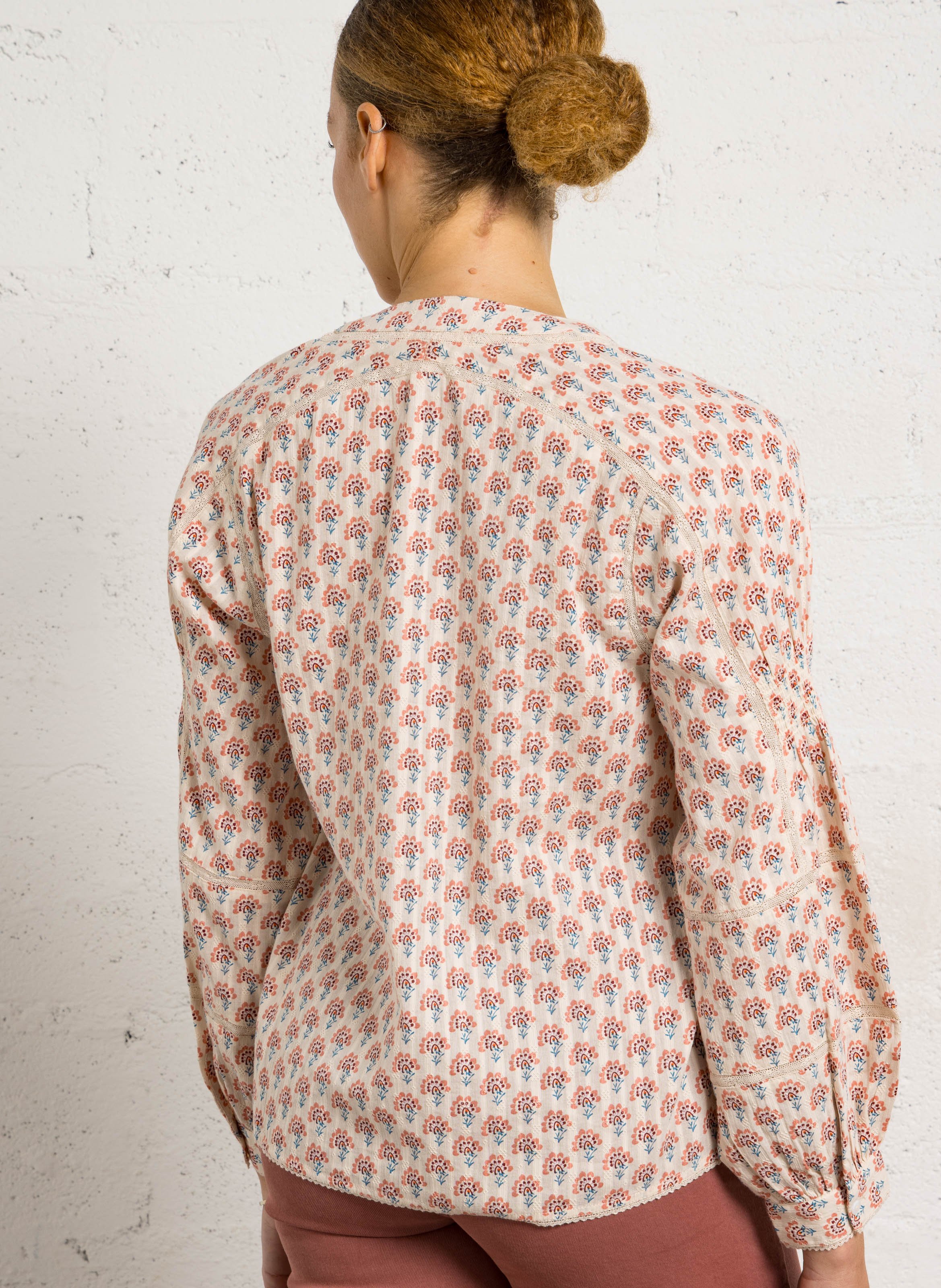 Top col tunisien en coton denny MAISON 123 Beige