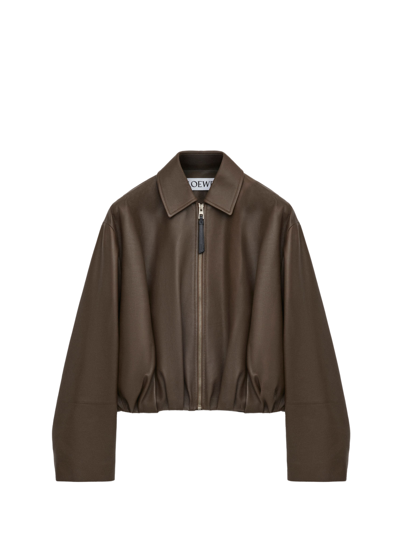 Nappa calf leather draped jacket LOEWE Green
