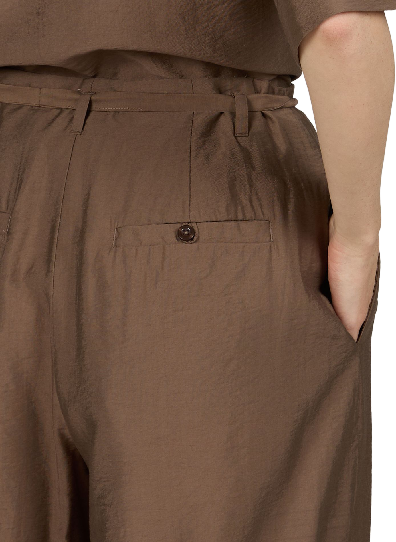 Wide-leg Tabby pants Brown