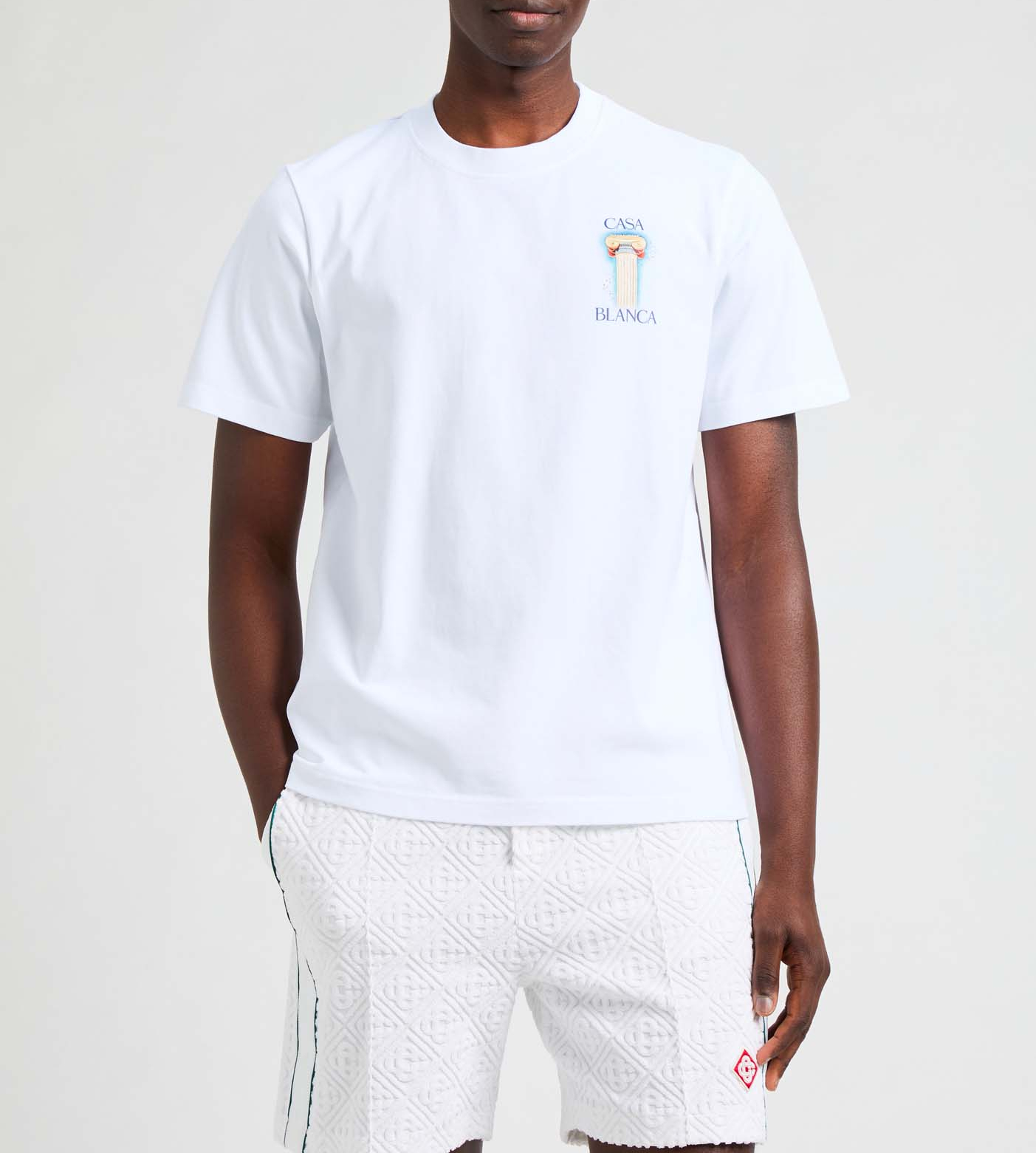 T-shirt The Column CASABLANCA PARIS White