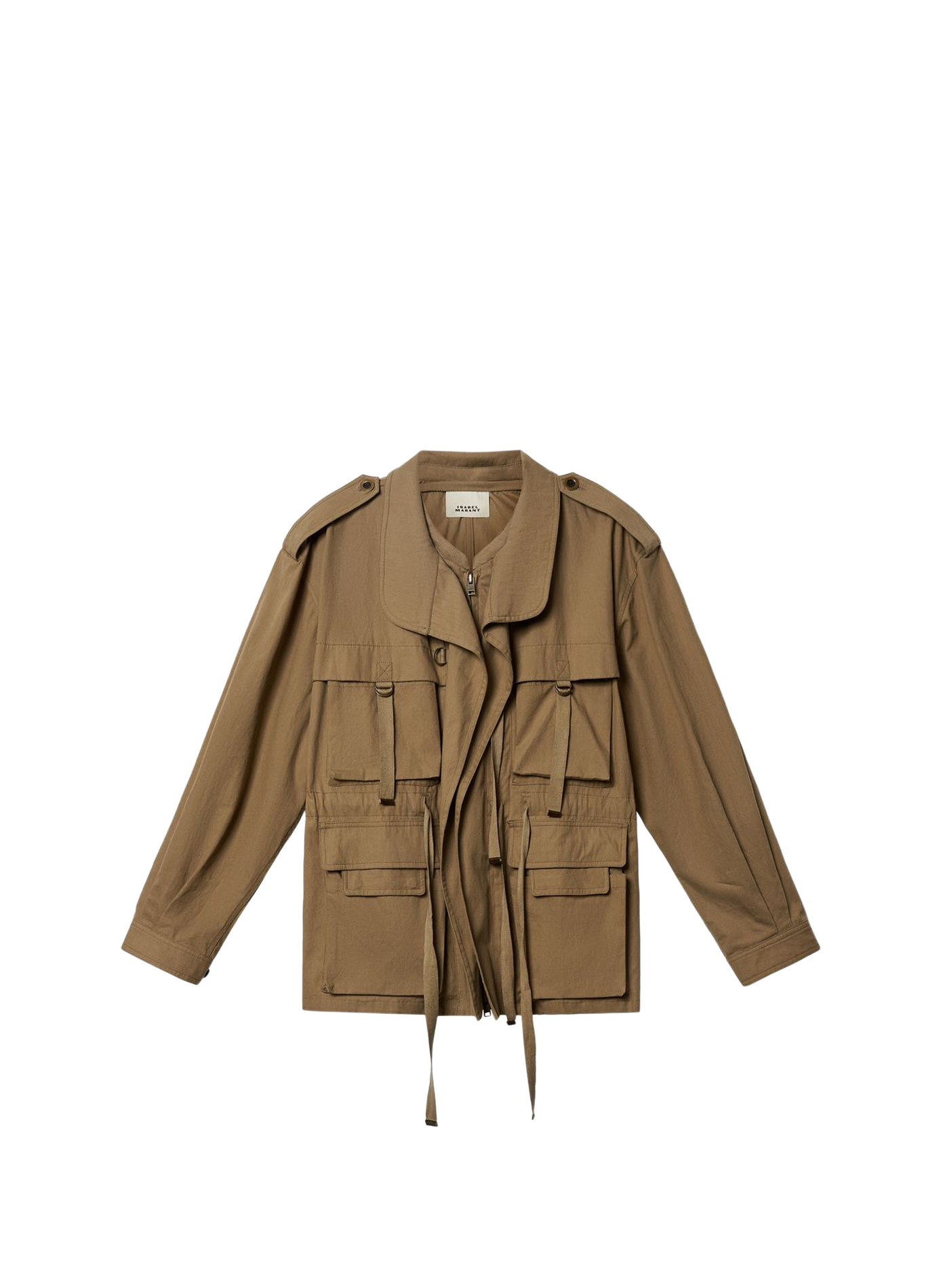 Oversized utility jacket in cotton canvas by Beriza ISABEL MARANT Khaki