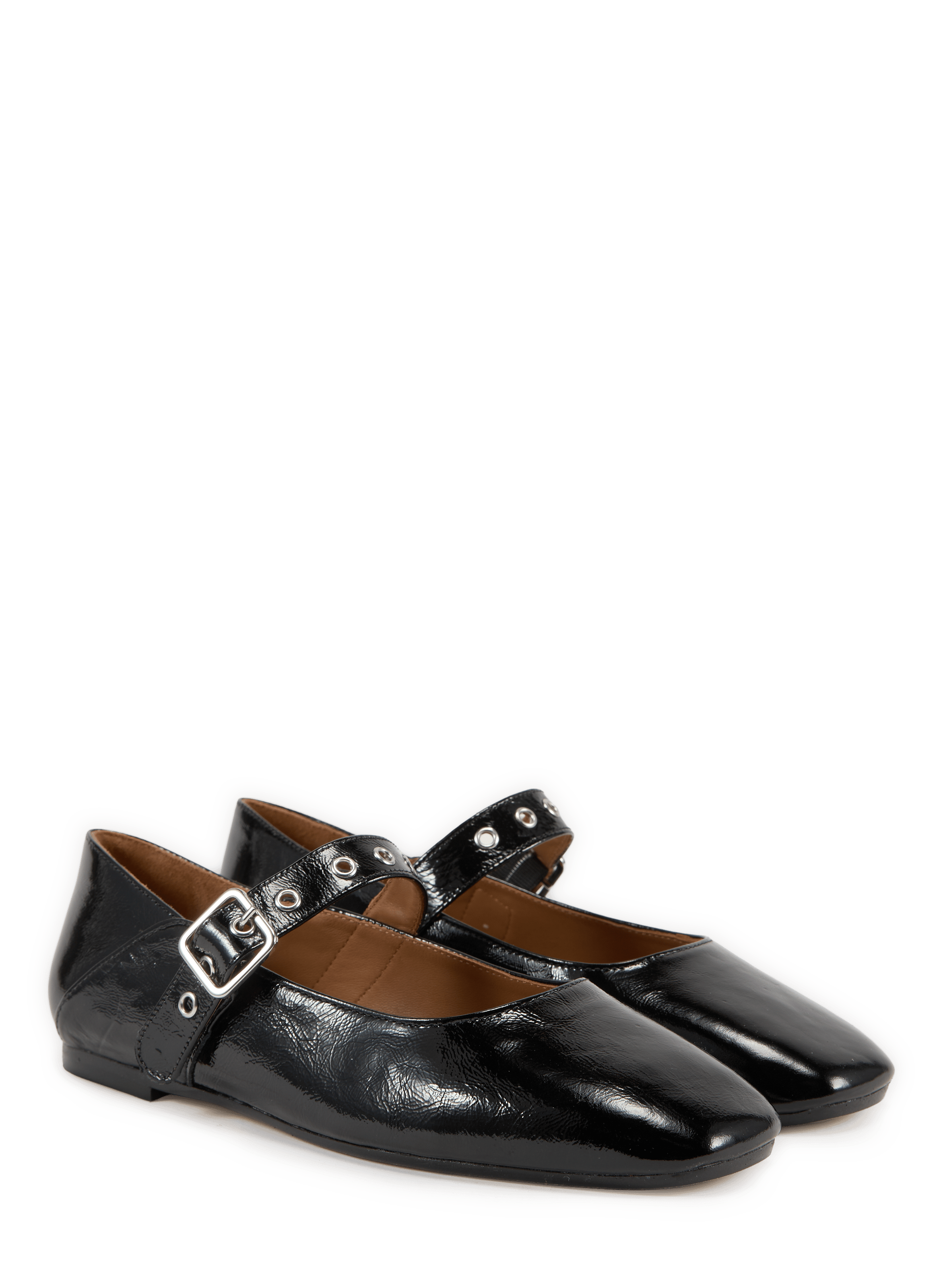 Ballerines Feu à bride en cuir SAISON 1865 Noir