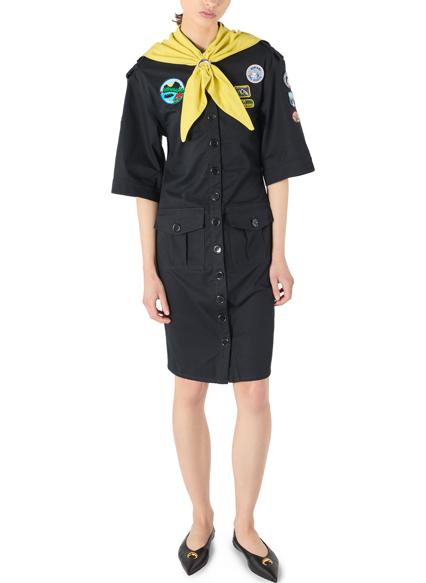 Mini-robe workwear scout MARINE SERRE Bleu