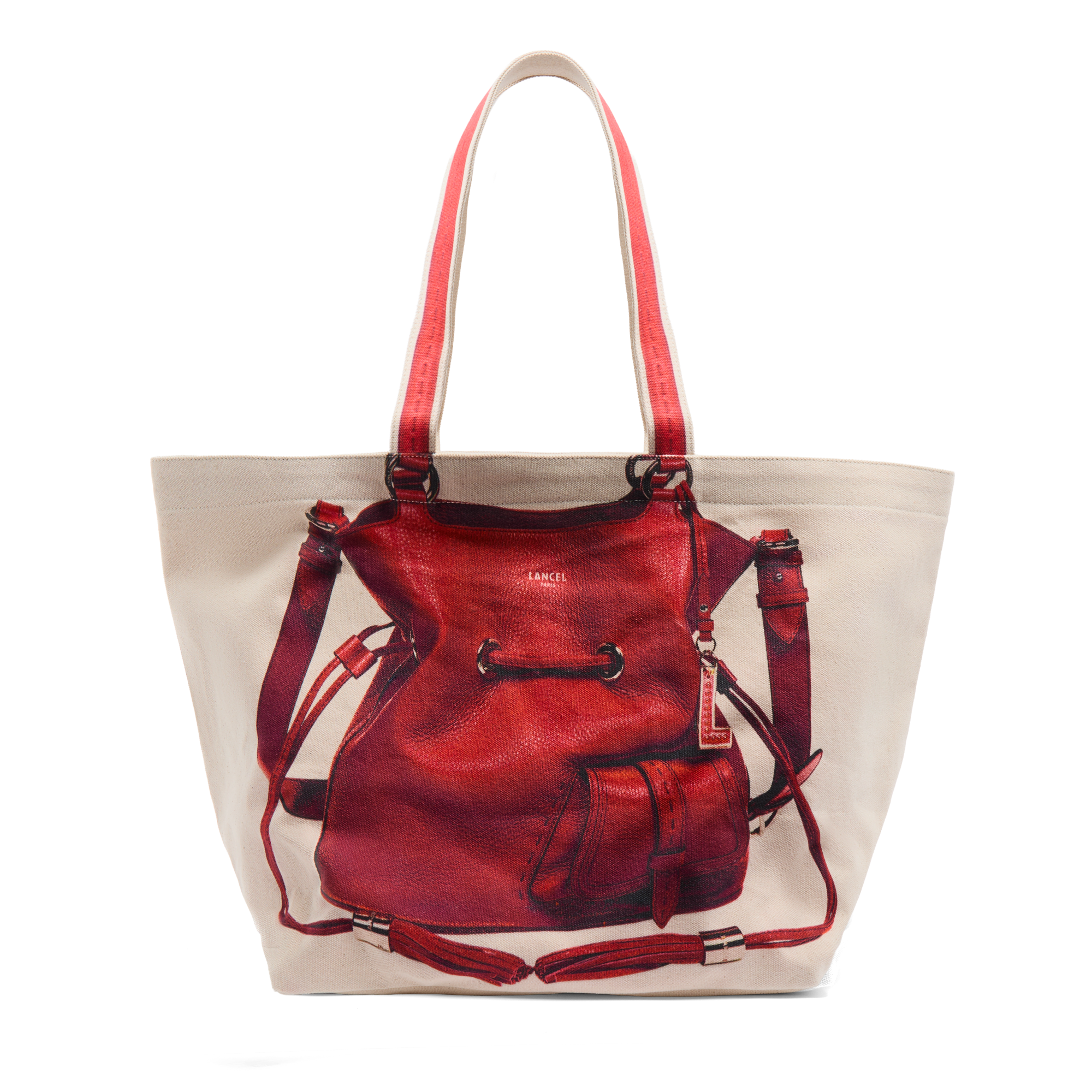 Shopper bag capsule 150 jaar in canvas LANCEL Veelkleurig
