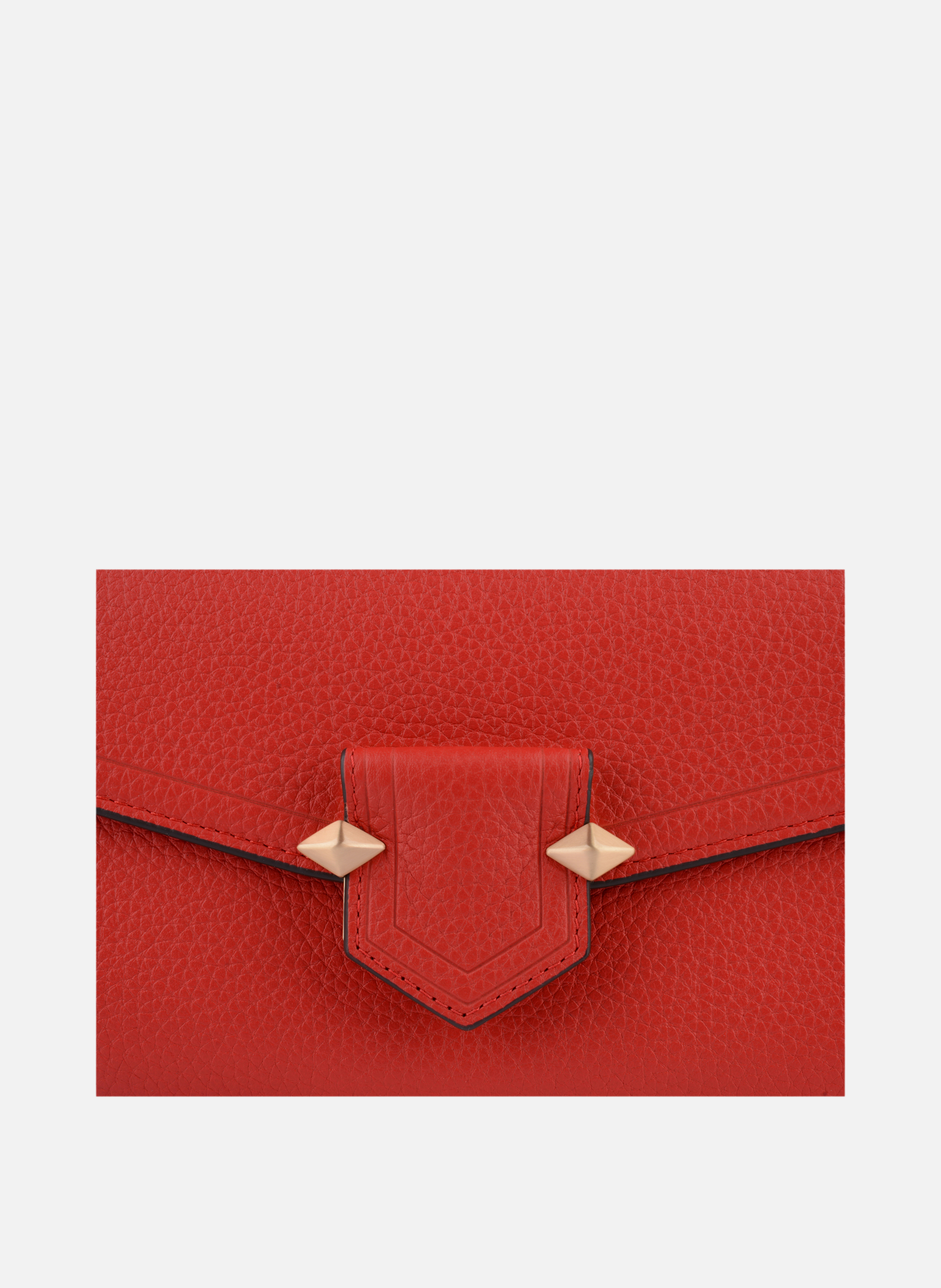 Sèvres | sac besace gm en cuir de vachette POURCHET Rouge