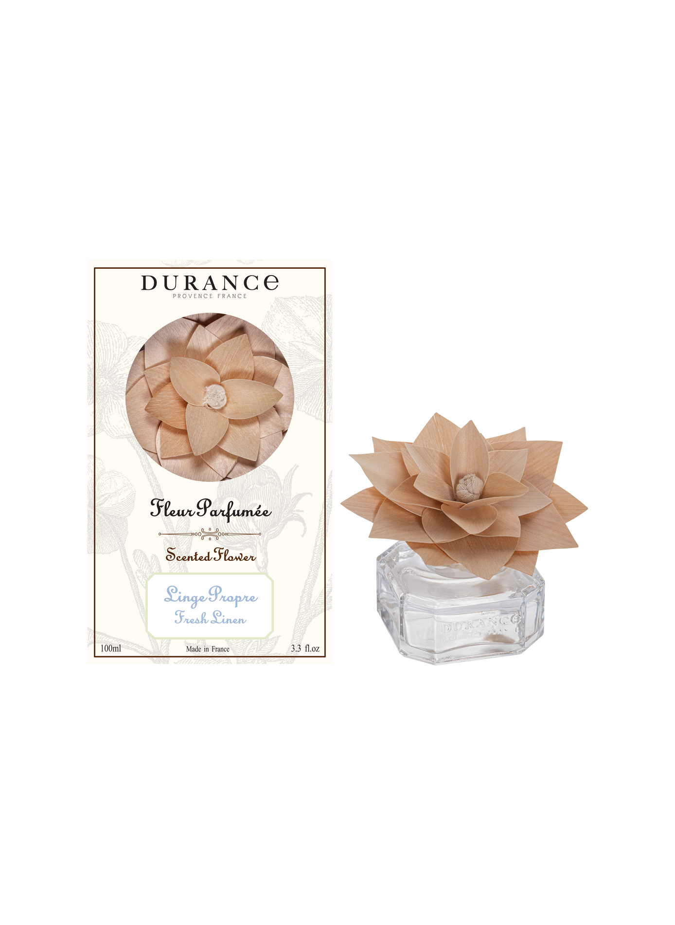 Scented Flower Clean Linen 100ml DURANCE White