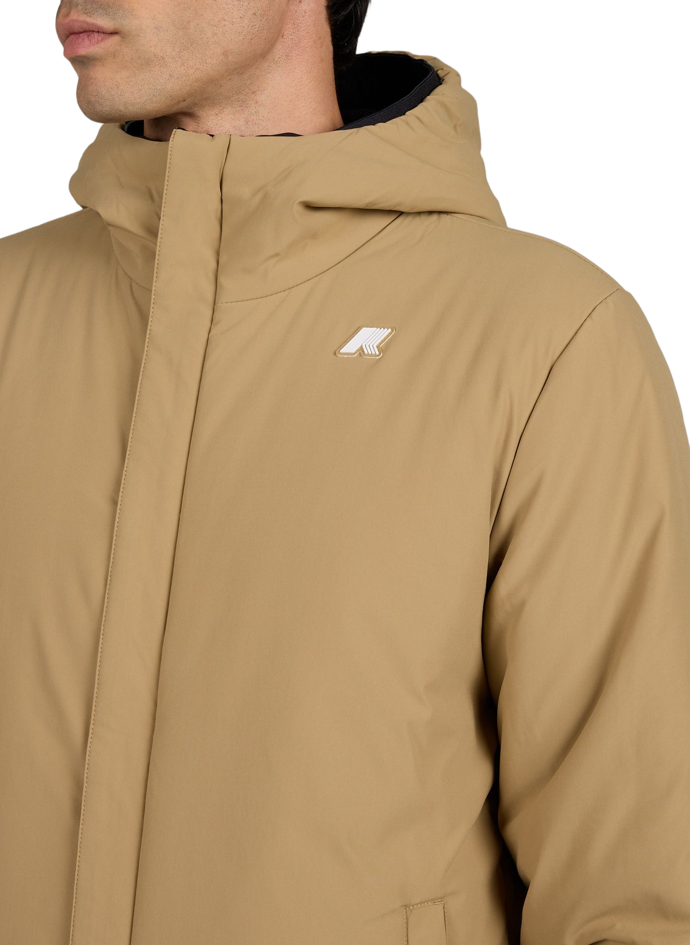 Parka with high collar K-WAY Black